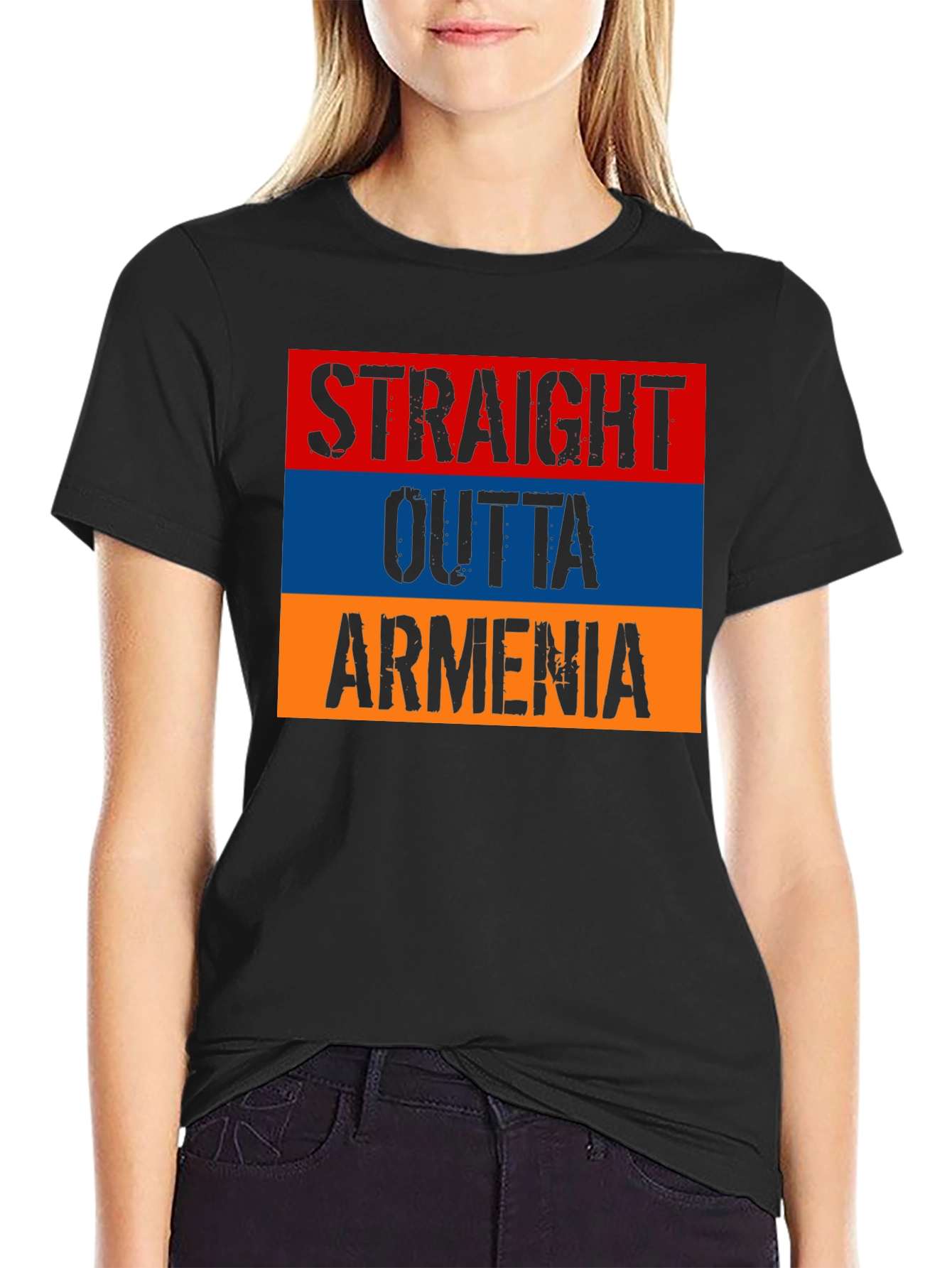 Armenia Flag T-Shirt - Straight Outta Armenia