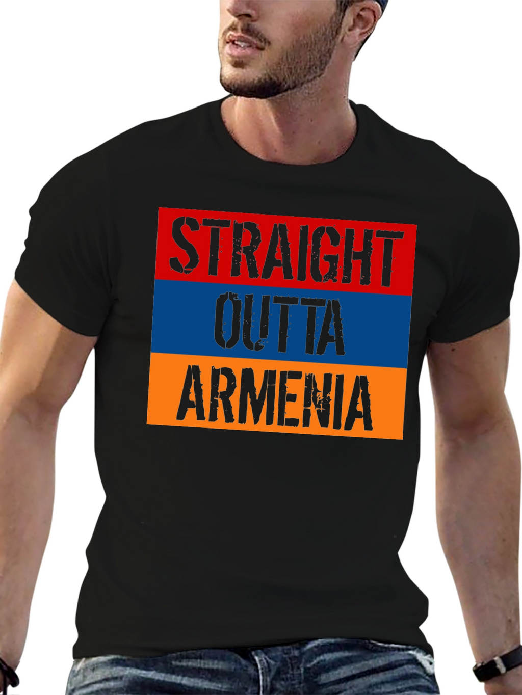Armenia Flag T-Shirt - Straight Outta Armenia