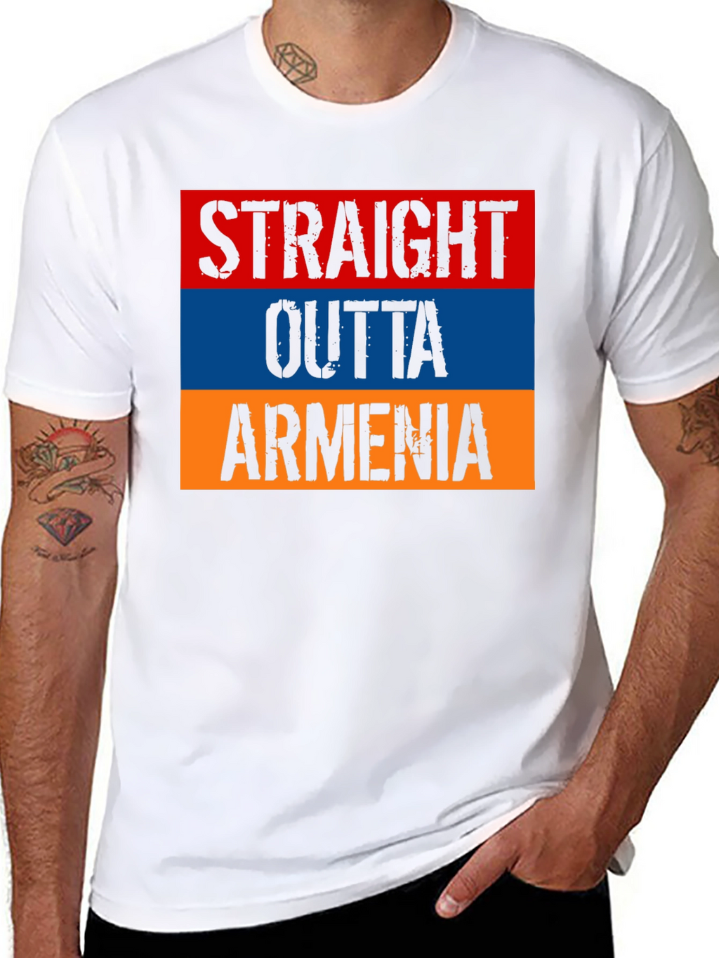 Armenia Flag T-Shirt - Straight Outta Armenia