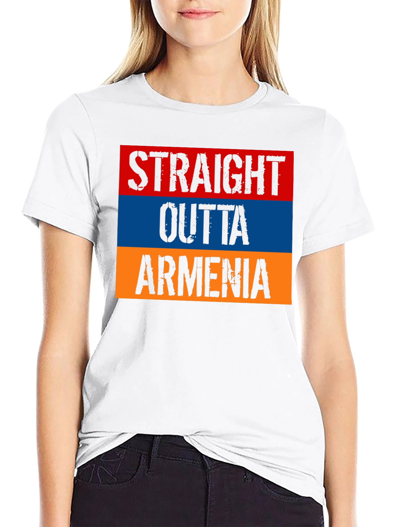 Armenia Flag T-Shirt - Straight Outta Armenia
