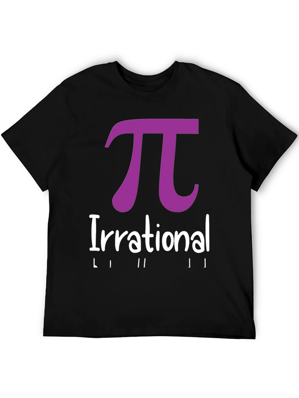 Irrational Pi T-Shirt - Black Math Humor Tee
