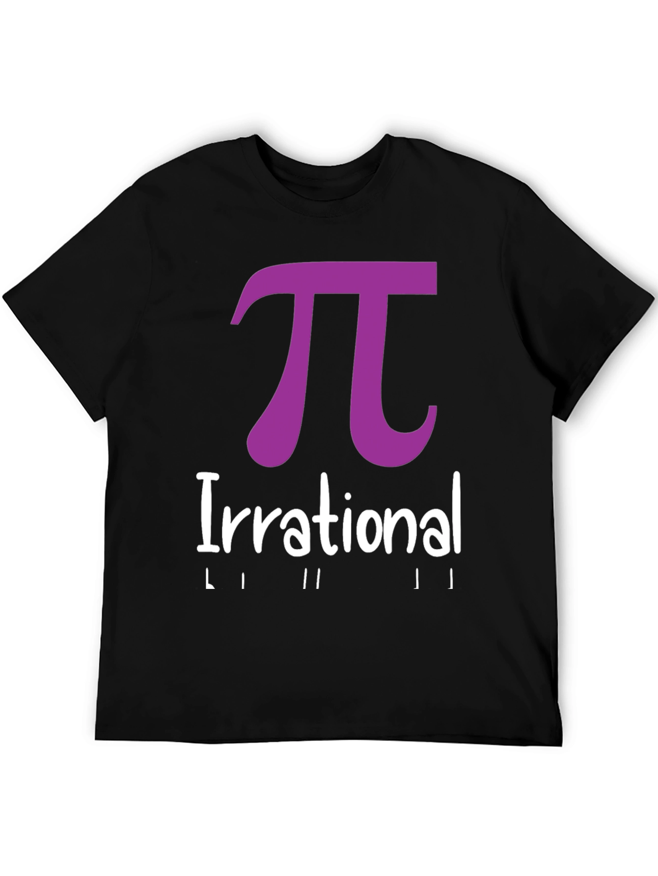 Irrational Pi T-Shirt - Black Math Humor Tee