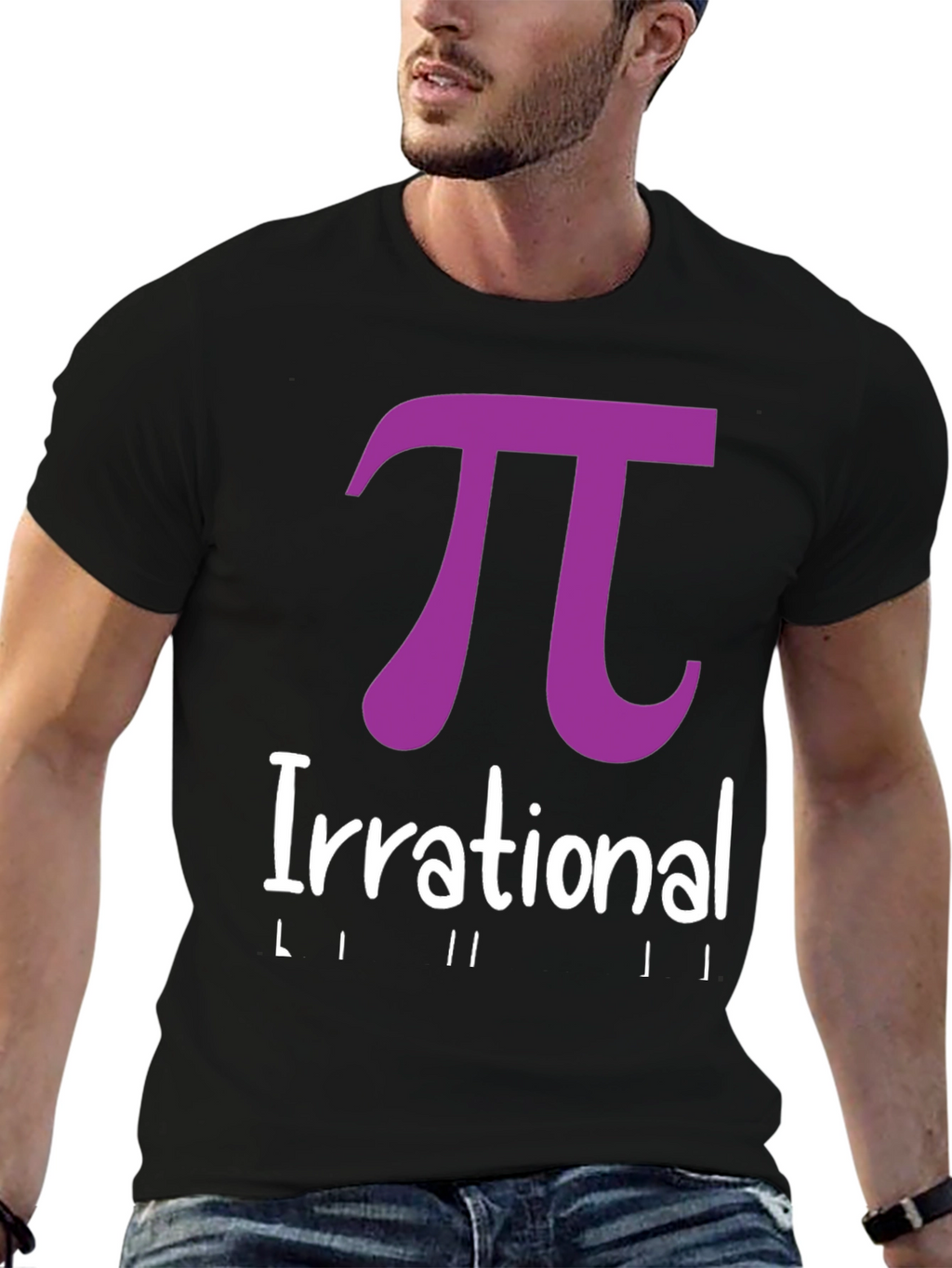 Irrational Pi T-Shirt - Black Math Humor Tee