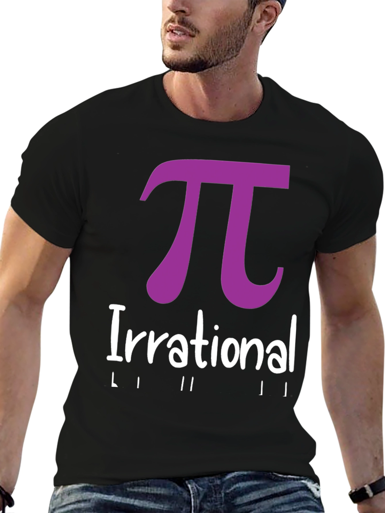 Irrational Pi T-Shirt - Black Math Humor Tee