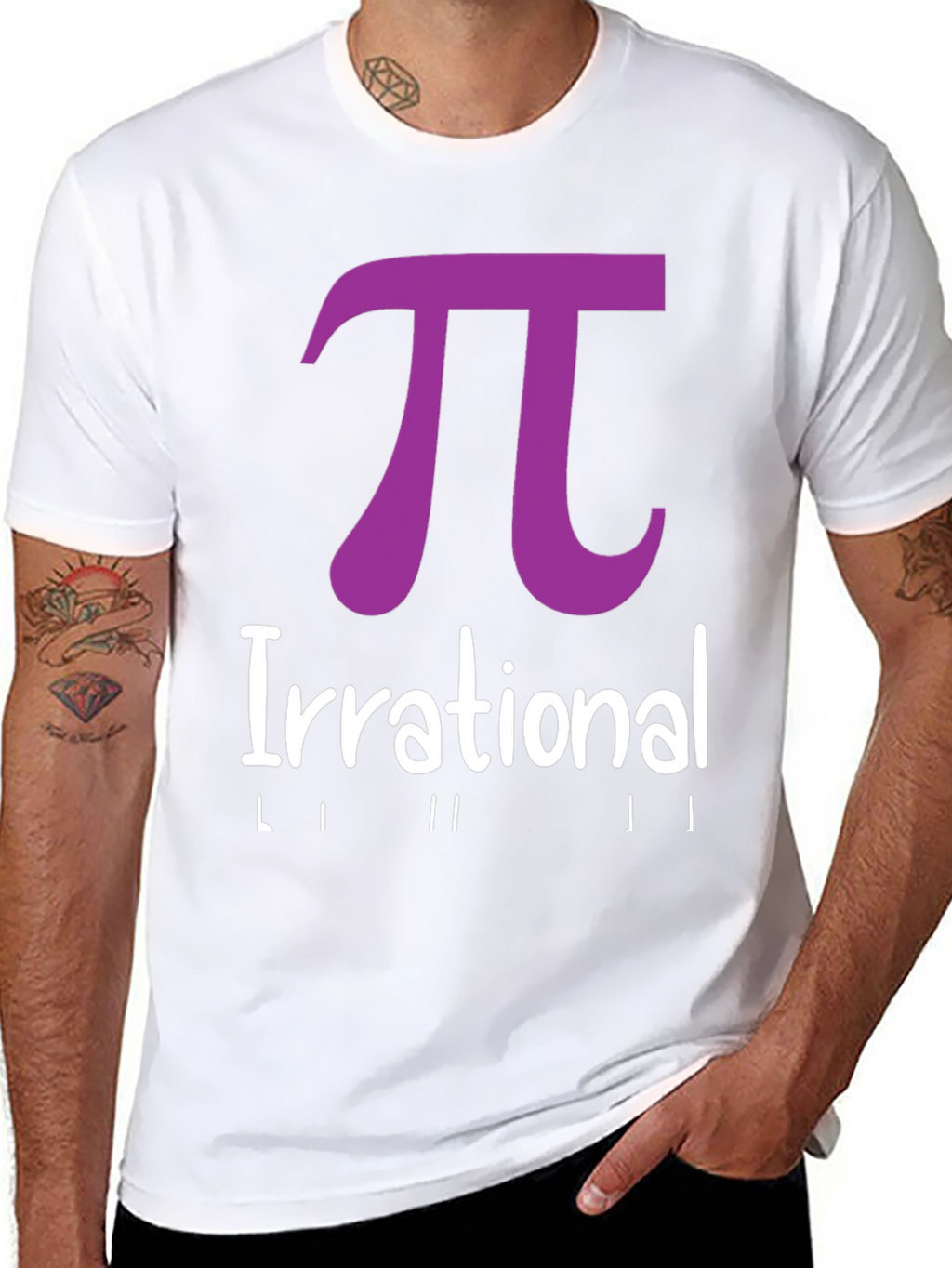 Irrational Pi T-Shirt - Black Math Humor Tee