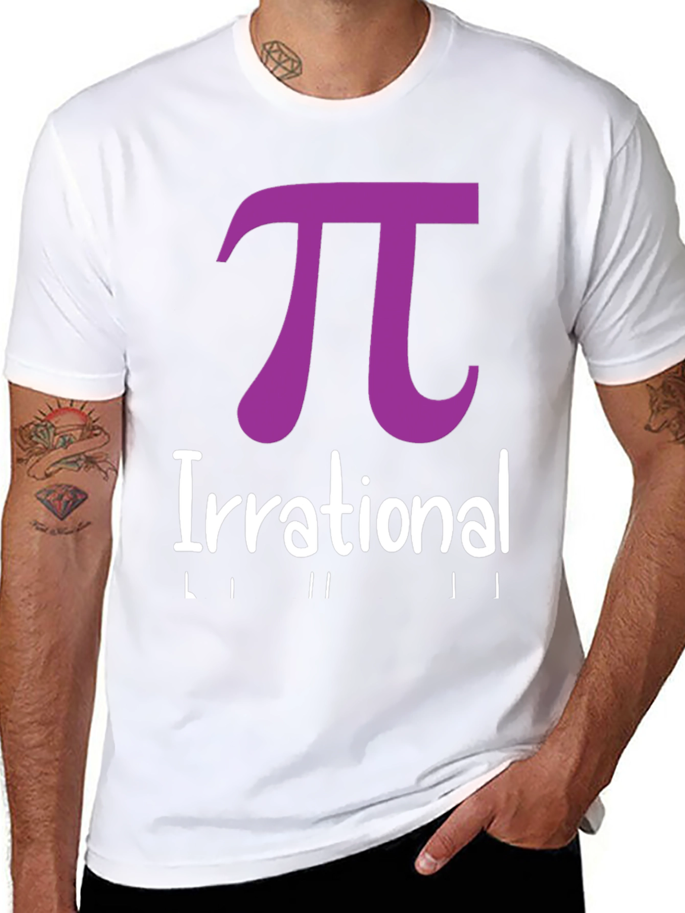 Irrational Pi T-Shirt - Black Math Humor Tee