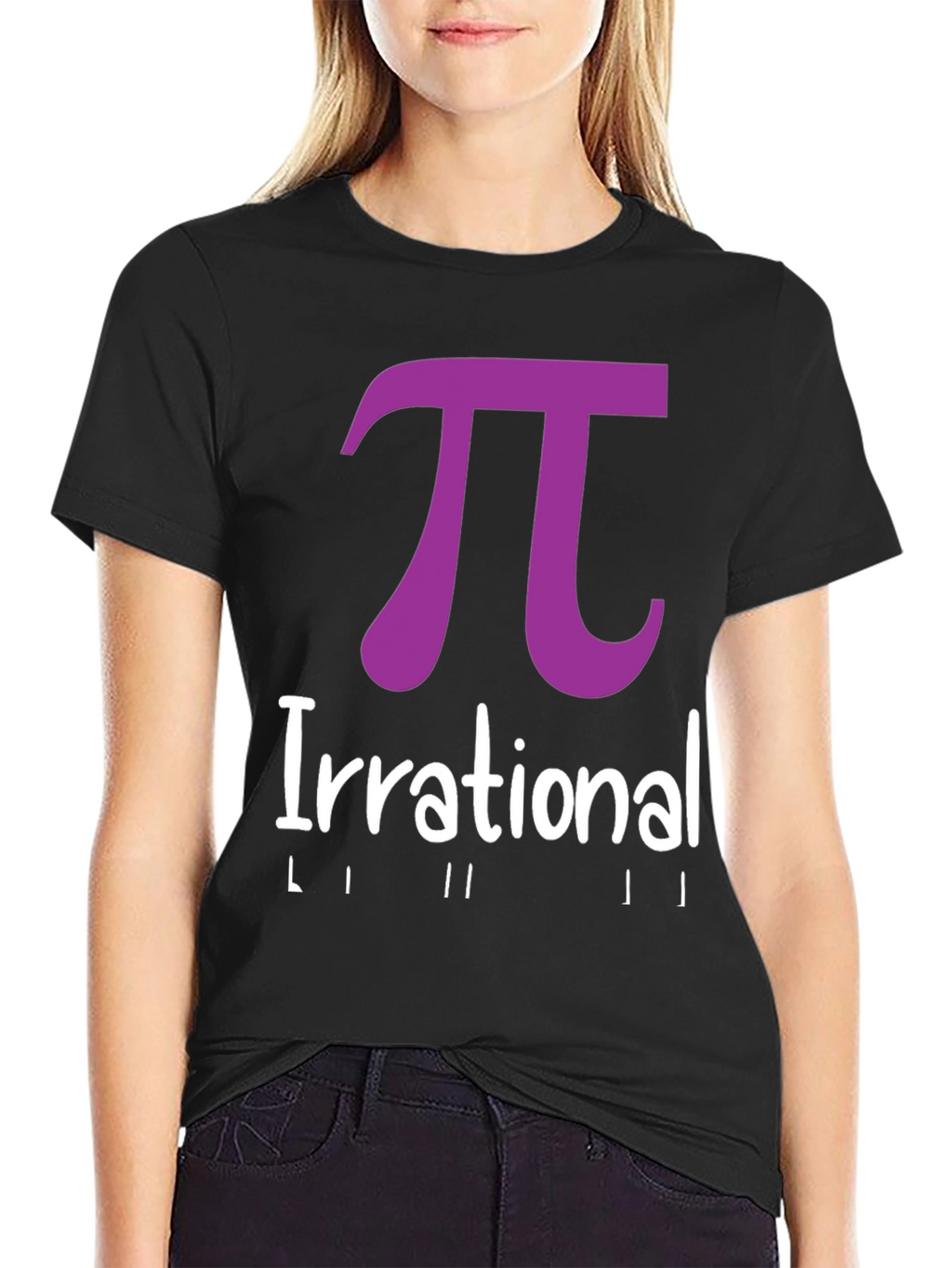 Irrational Pi T-Shirt - Black Math Humor Tee