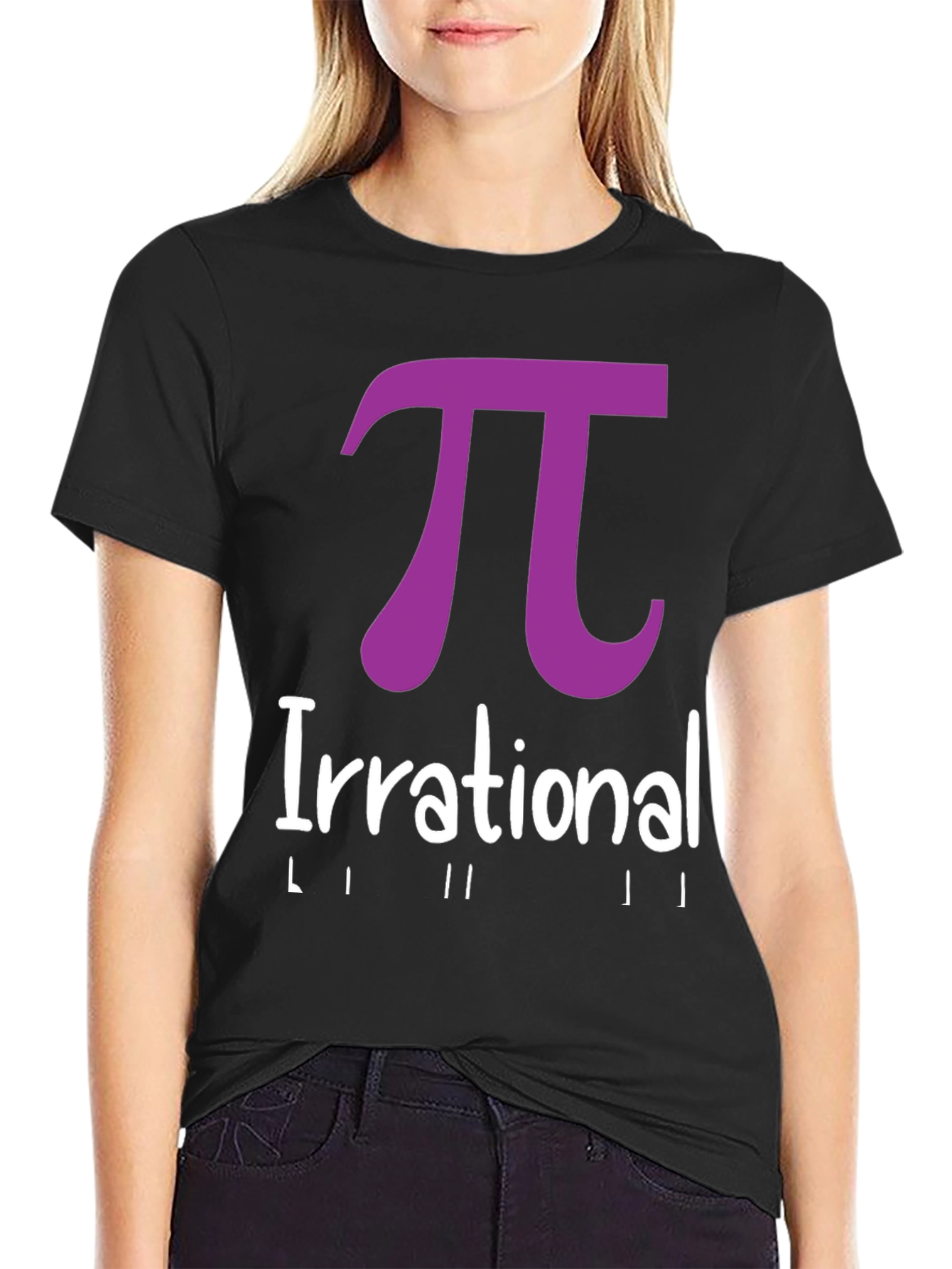 Irrational Pi T-Shirt - Black Math Humor Tee