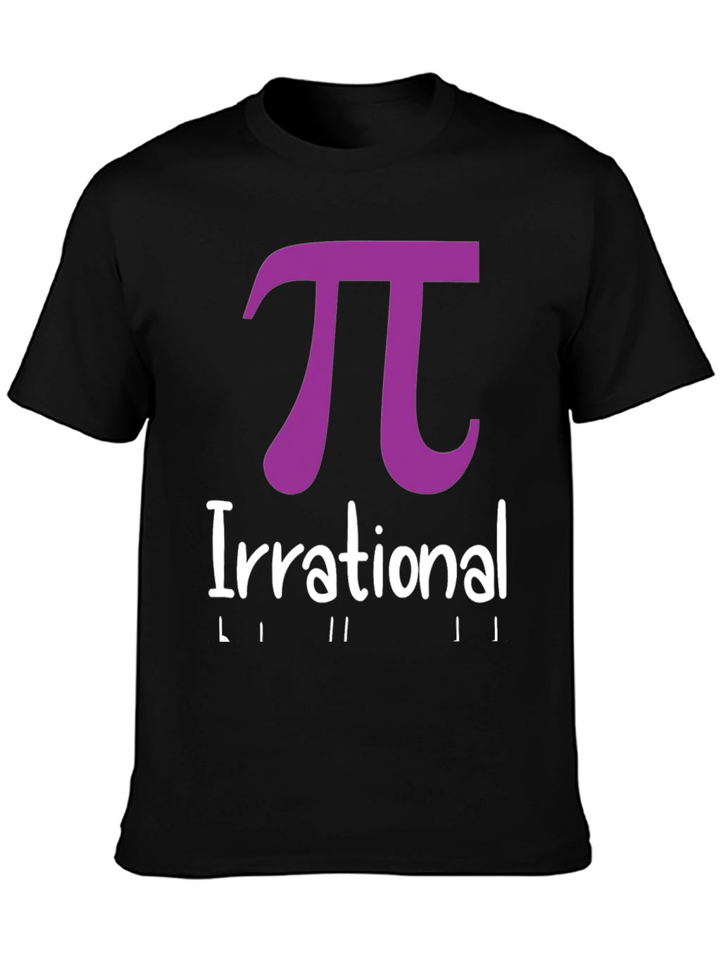 Irrational Pi T-Shirt - Black Math Humor Tee