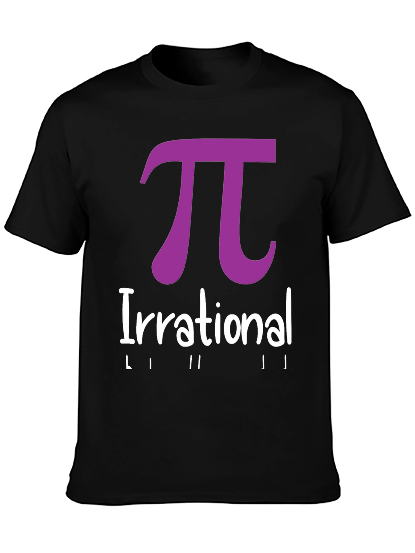 Irrational Pi T-Shirt - Black Math Humor Tee