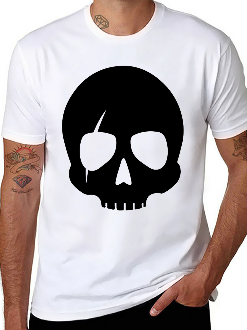 Skull Graphic Black T-Shirt for Men