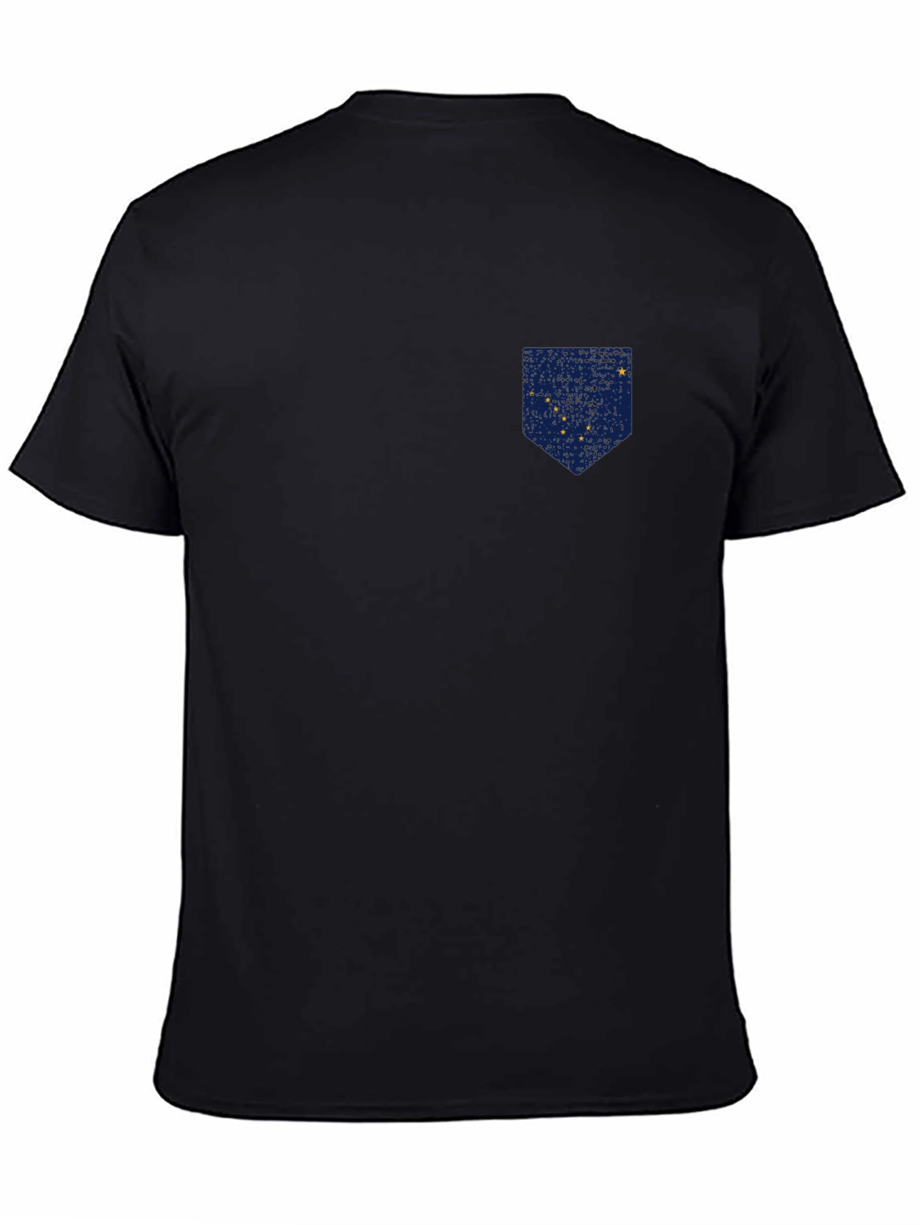 Alaska Flag Pocket Print T-Shirt - Patriotic Tee