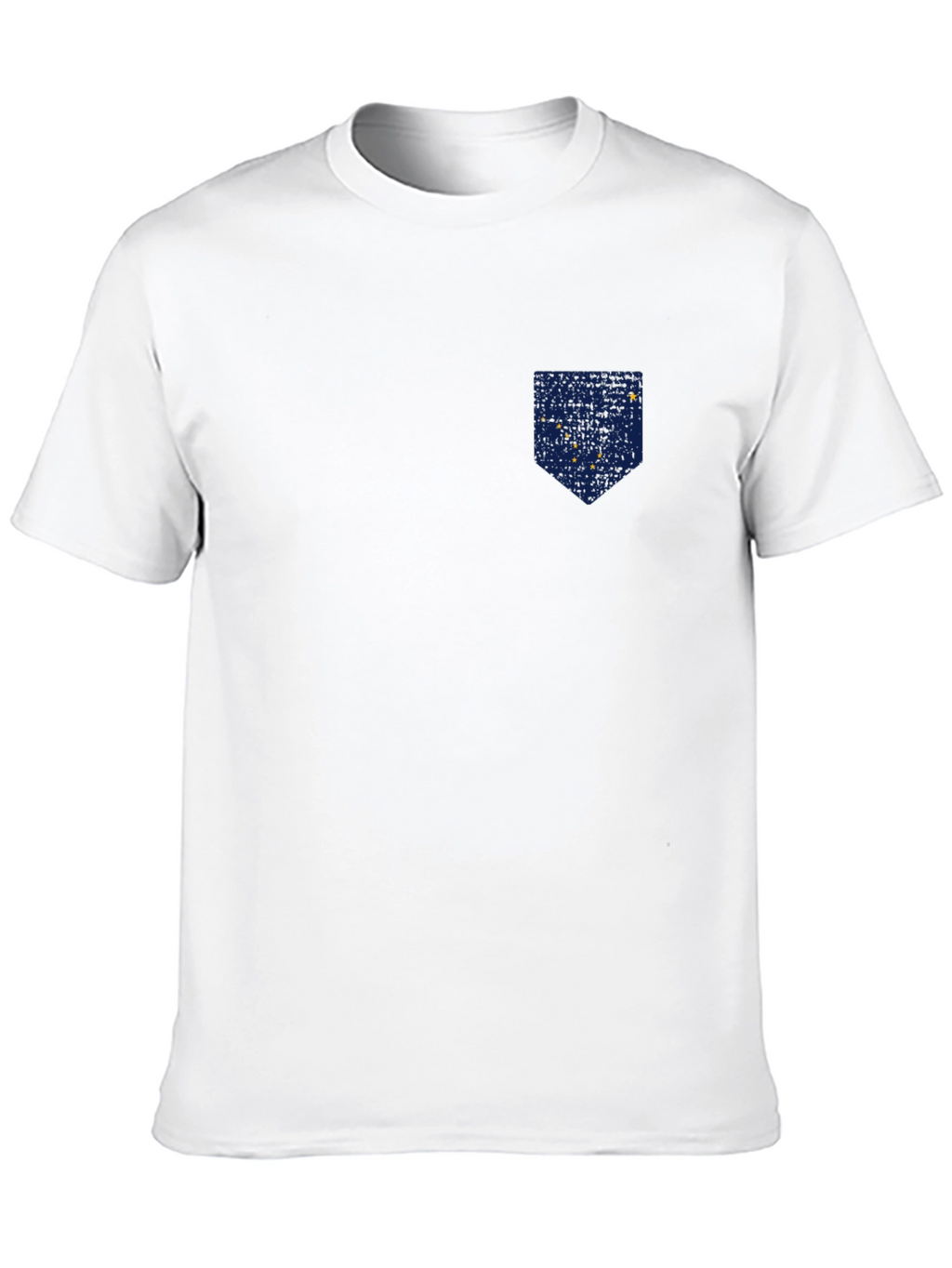 Alaska Flag Pocket Print T-Shirt - Patriotic Tee