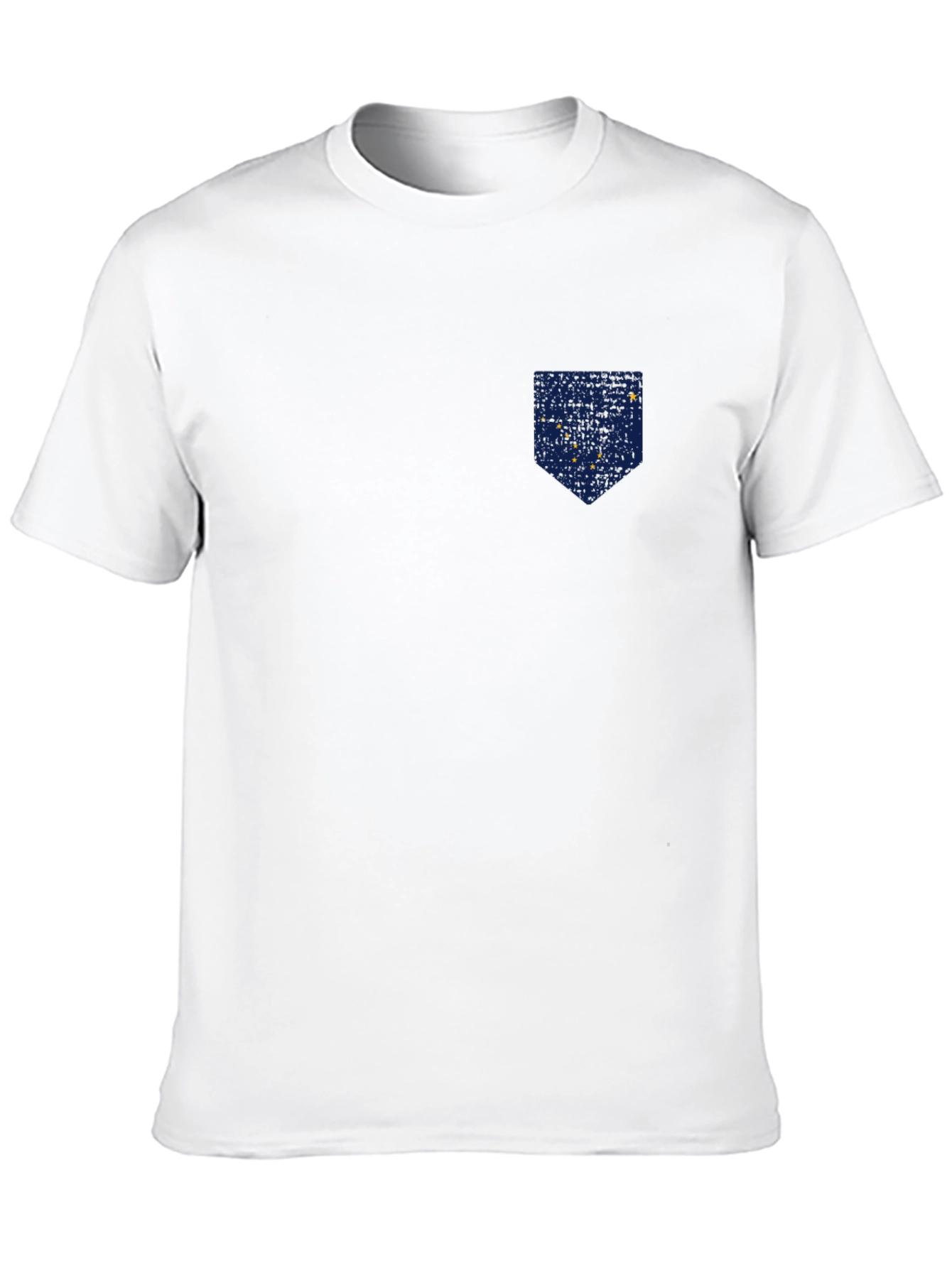 Alaska Flag Pocket Print T-Shirt - Patriotic Tee
