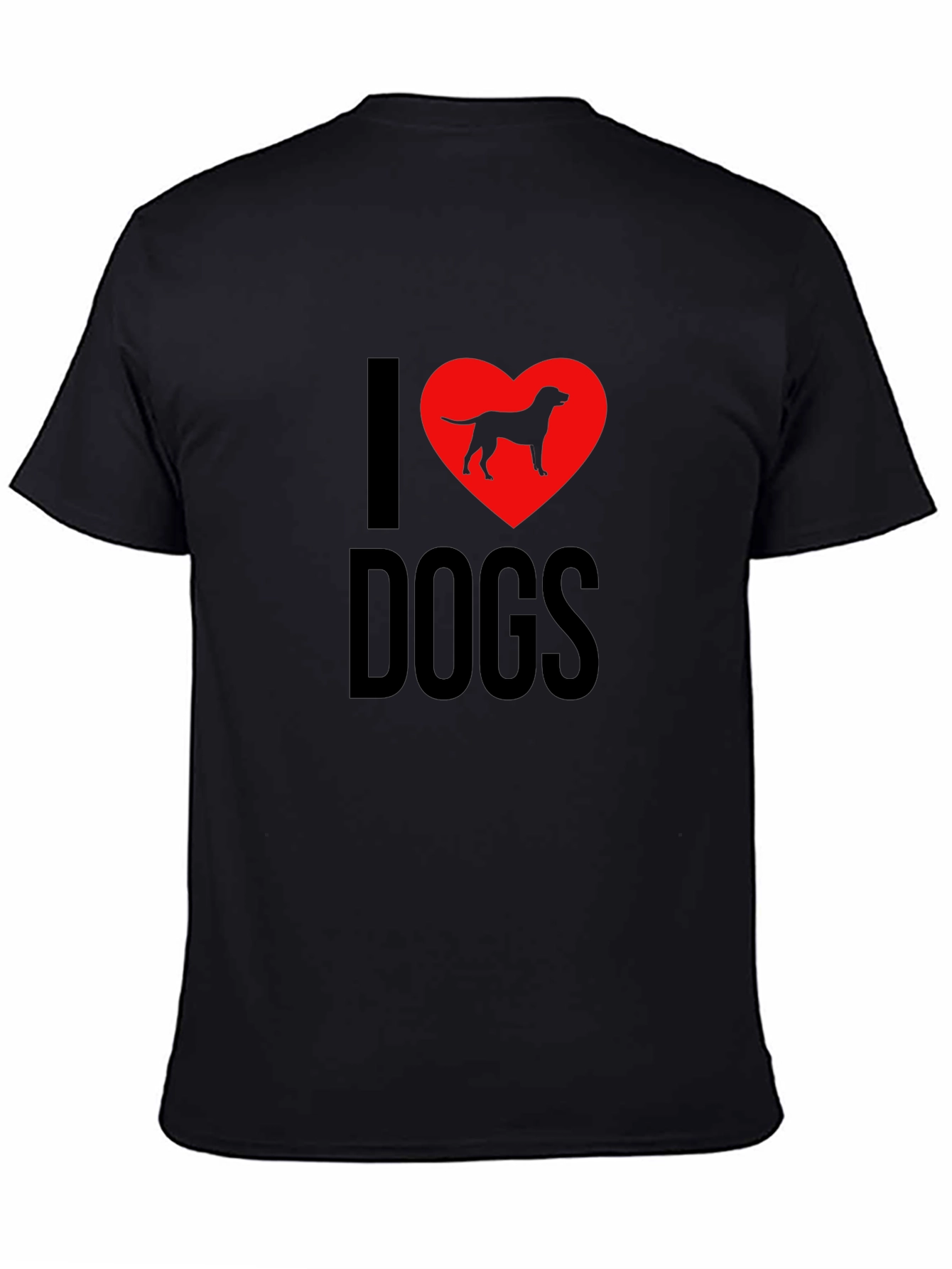I Love Dogs T-Shirt - Dog Breed Heart Design