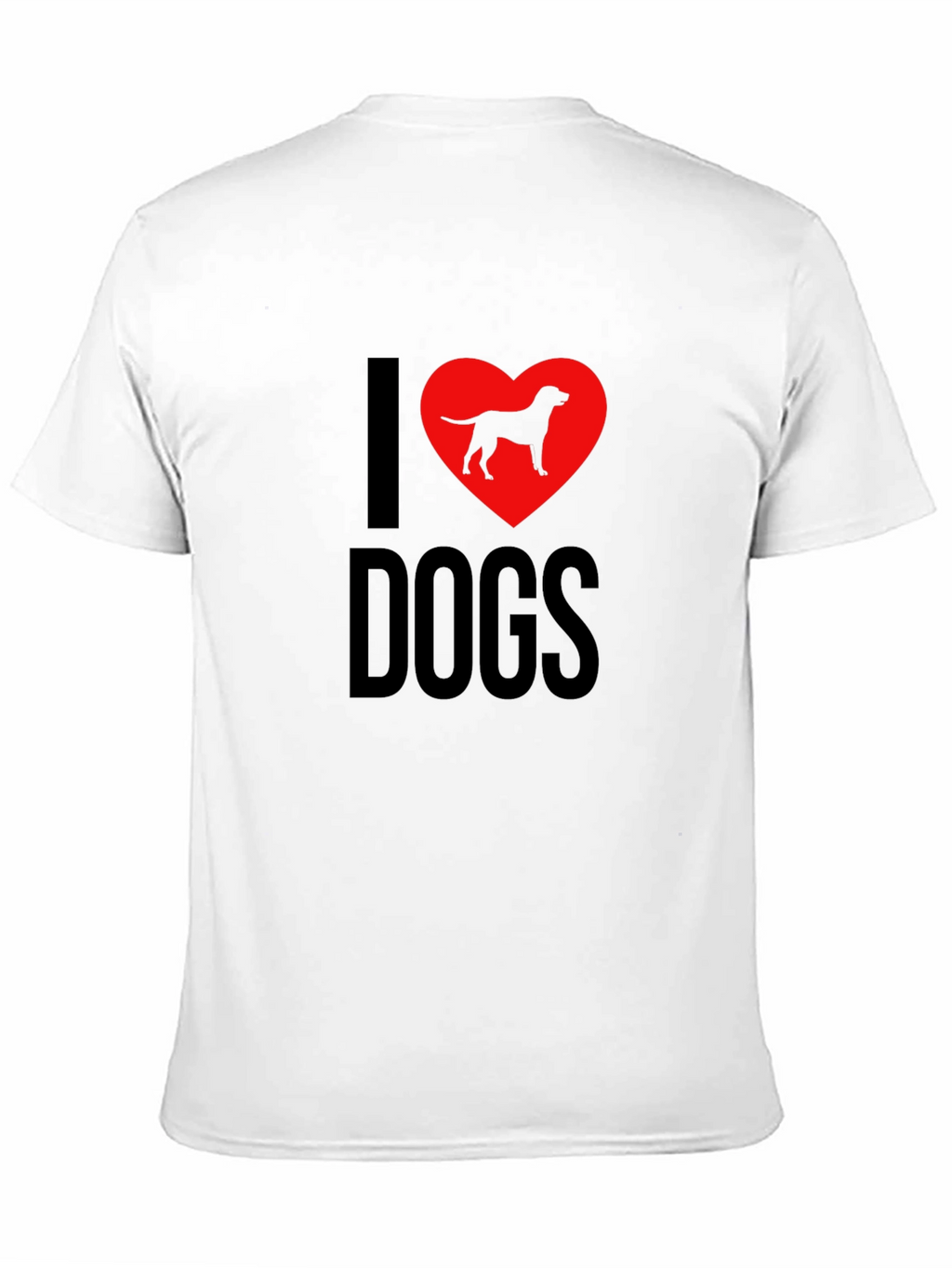 I Love Dogs T-Shirt - Dog Breed Heart Design