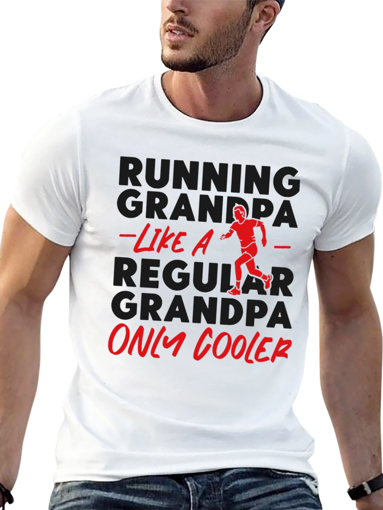 Running Grandpa T-Shirt - Funny Grandpa Gift