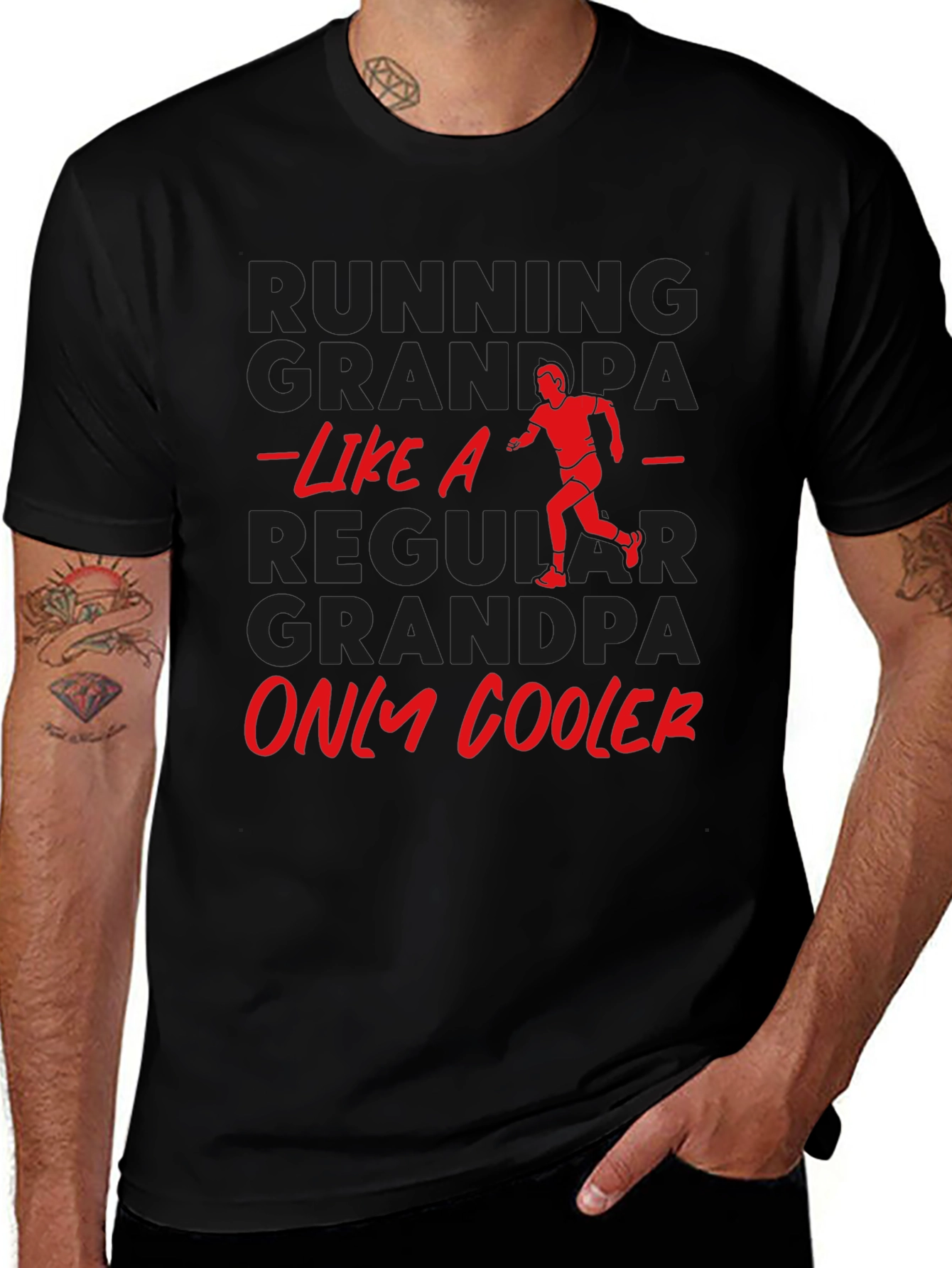 Running Grandpa T-Shirt - Funny Grandpa Gift