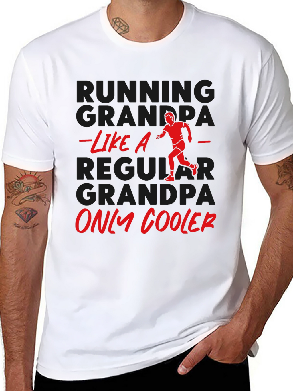 Running Grandpa T-Shirt - Funny Grandpa Gift