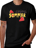 Enjoy Summer Watermelon Graphic Tee - Black