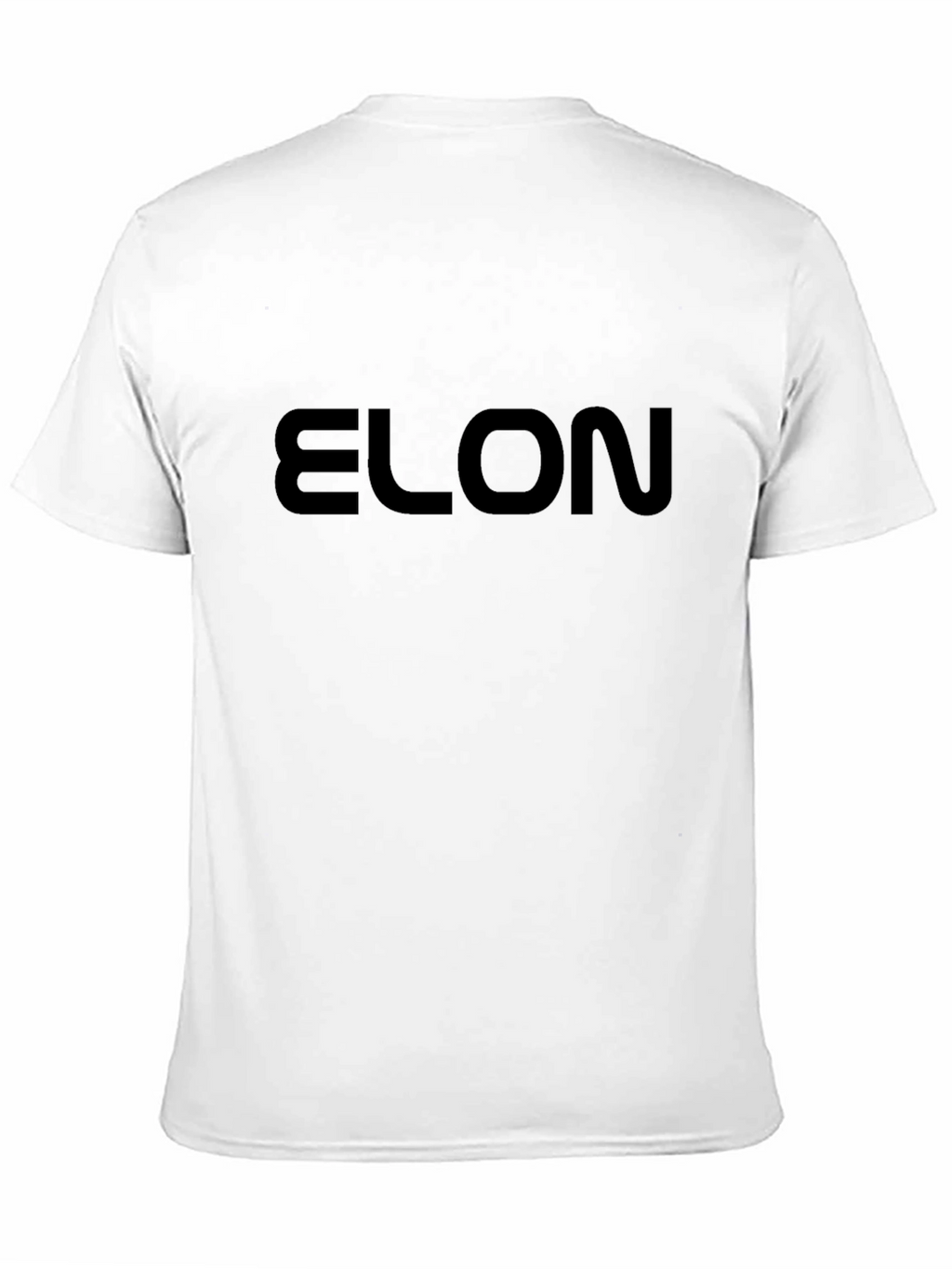 Mens Elon Text Graphic Black T-Shirt