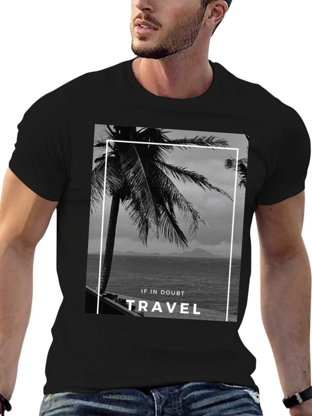 Travel T-Shirt: Tropical Island Getaway Tee