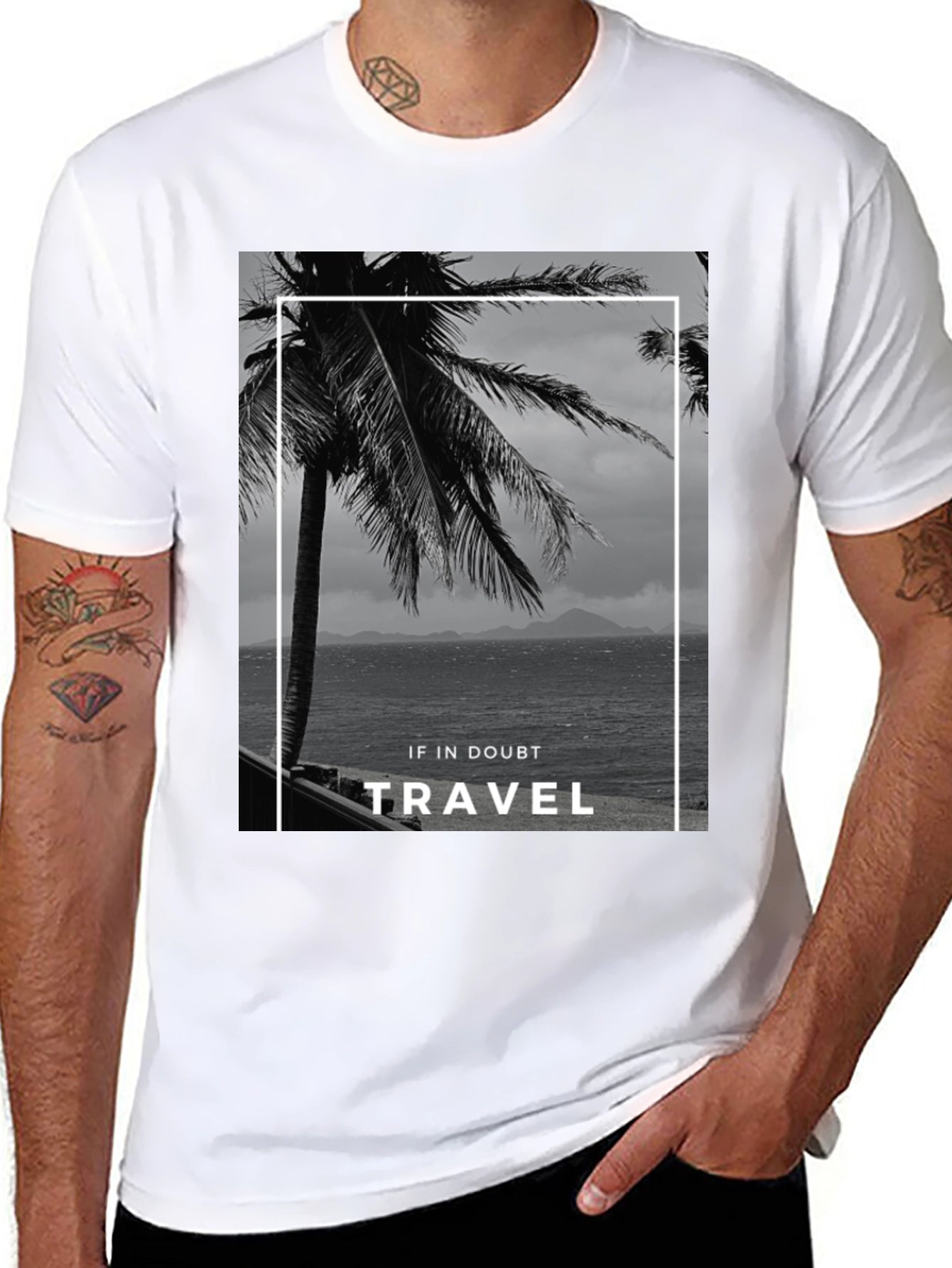 Travel T-Shirt: Tropical Island Getaway Tee
