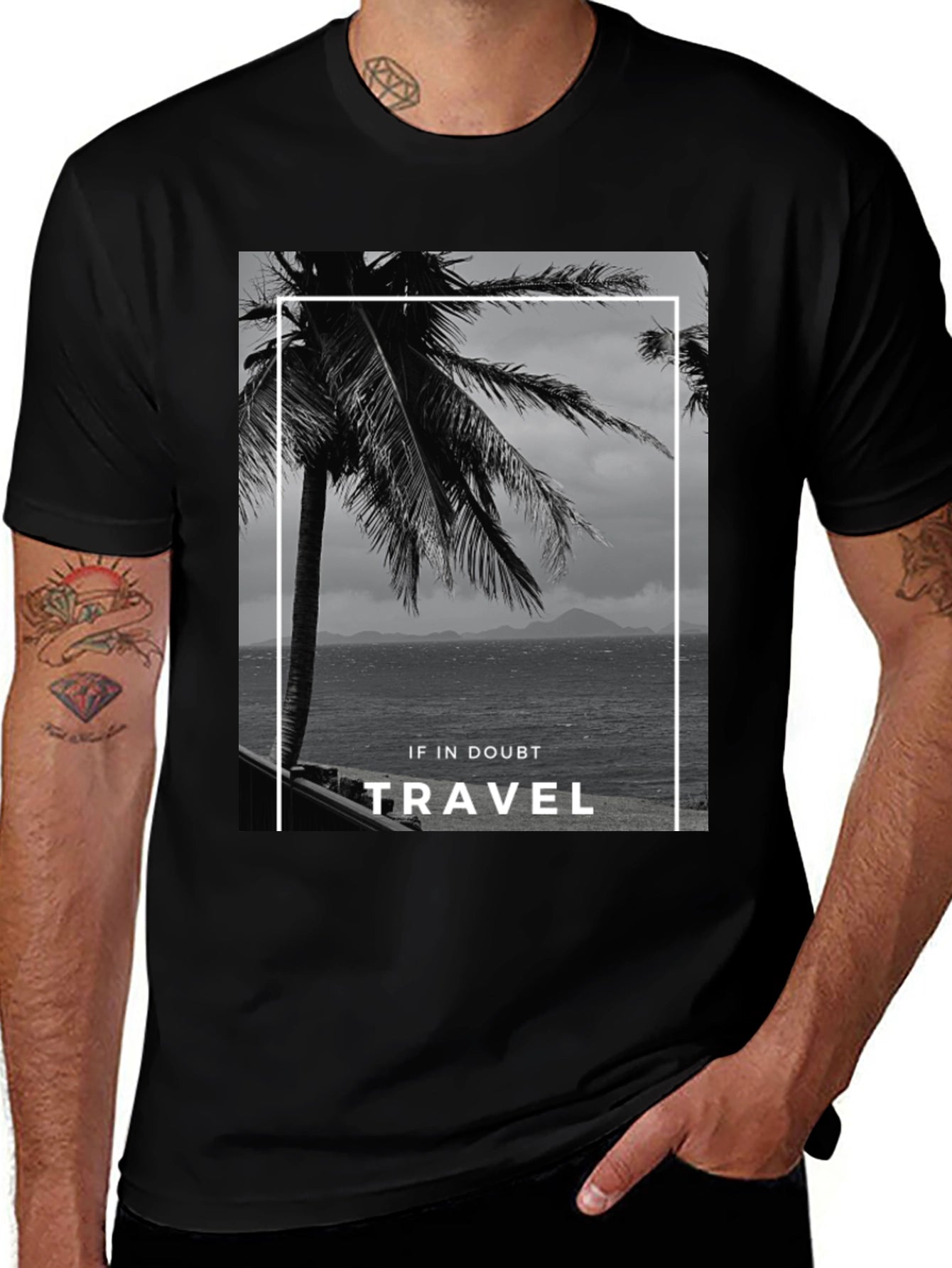 Travel T-Shirt: Tropical Island Getaway Tee