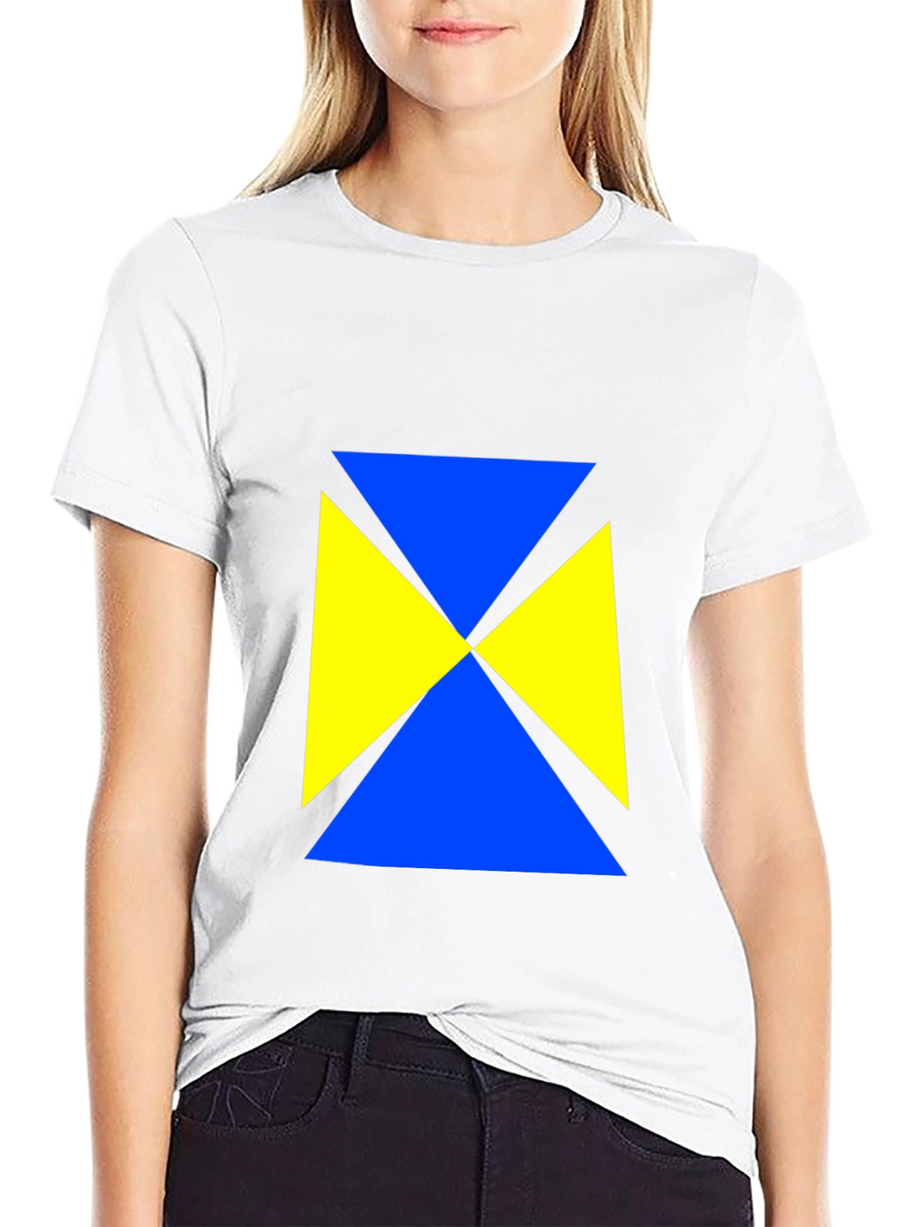 Geometric Triangle Tee - Bold & Stylish