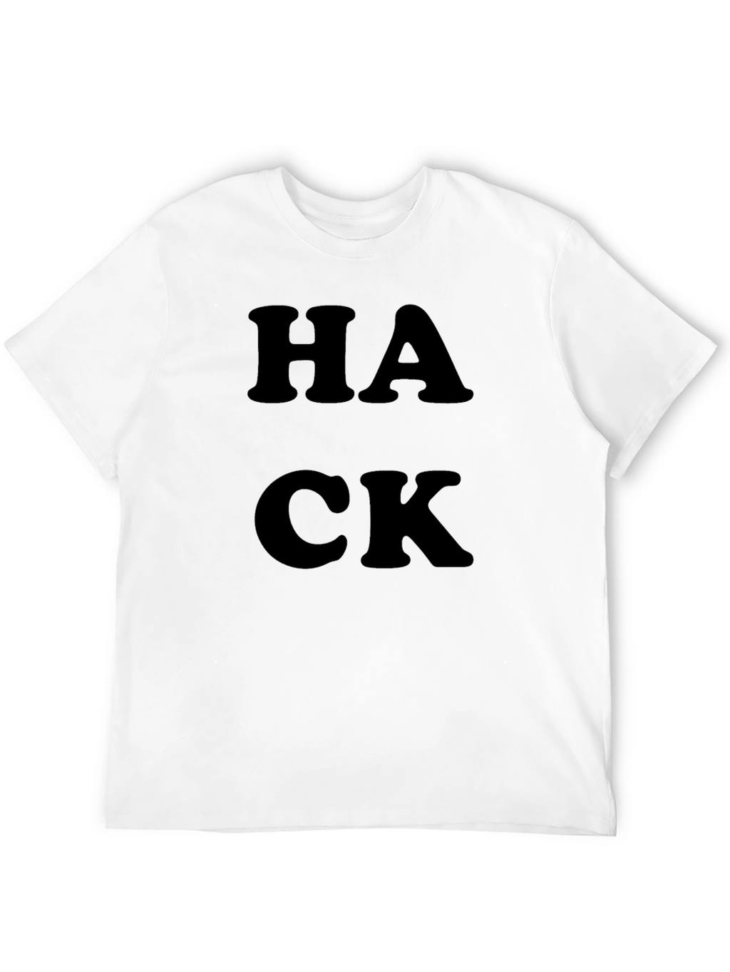 HACK Graphic T-Shirt - Black Crew Neck Tee