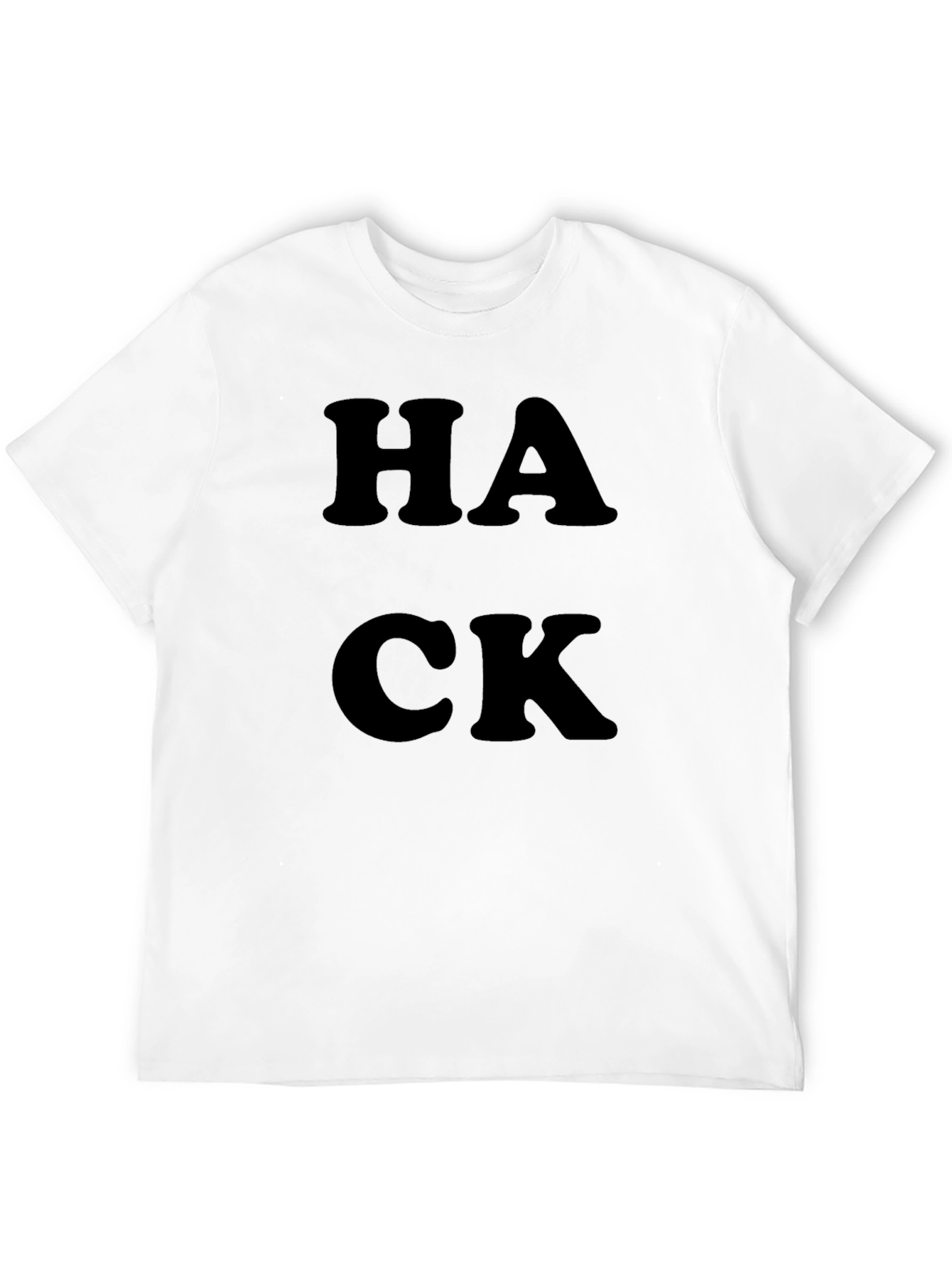 HACK Graphic T-Shirt - Black Crew Neck Tee