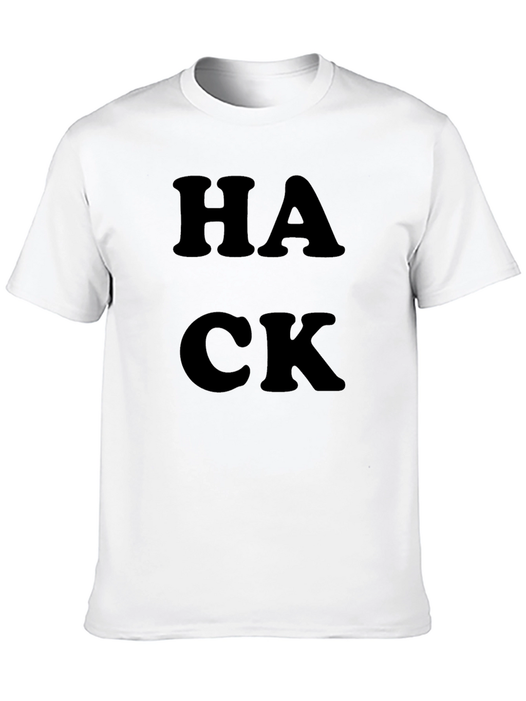 HACK Graphic T-Shirt - Black Crew Neck Tee