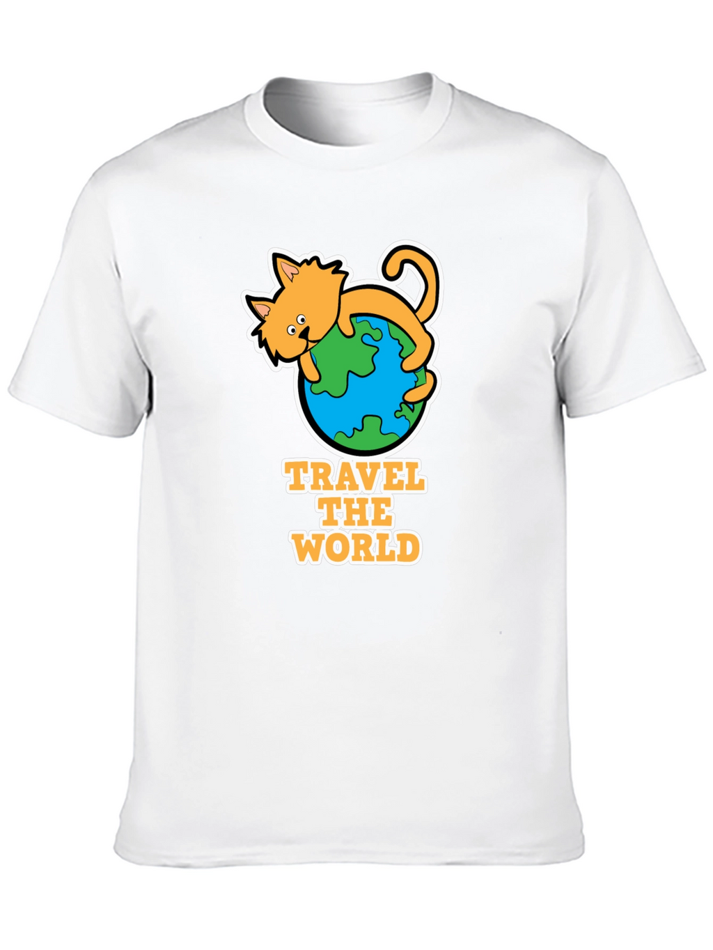 Travel the World Cat T-Shirt - Adventure Tee
