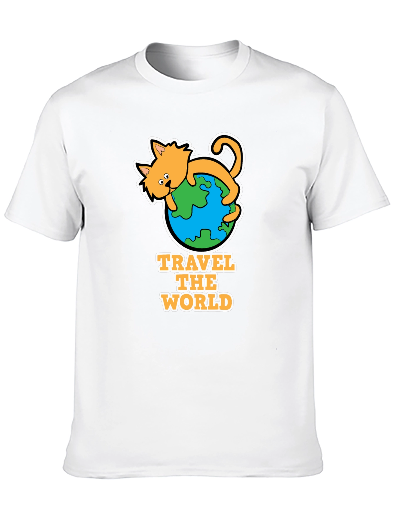 Travel the World Cat T-Shirt - Adventure Tee