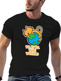 Travel the World Cat T-Shirt - Adventure Tee