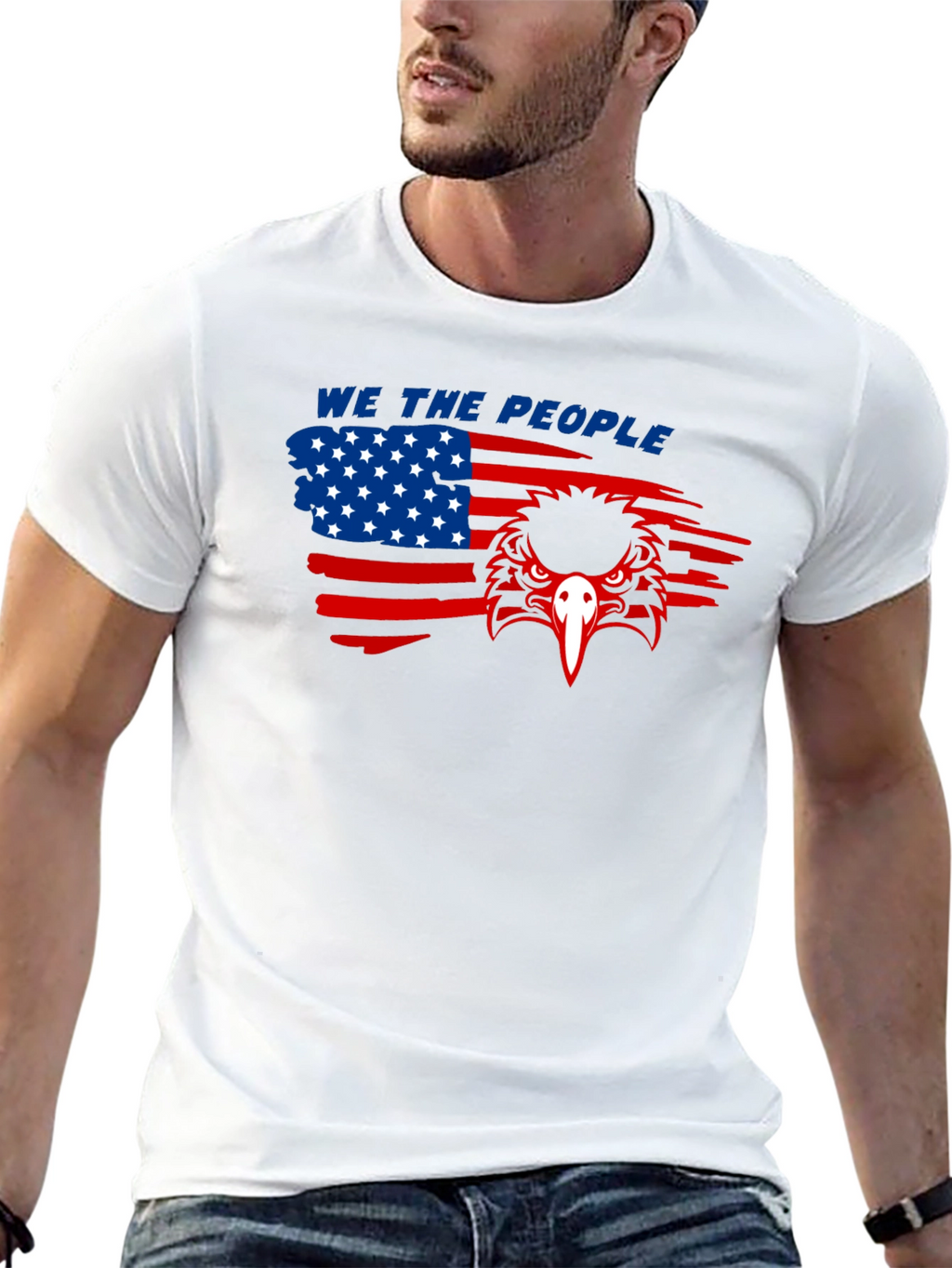 We The People Eagle Graphic Tee - Patriotic Shirt