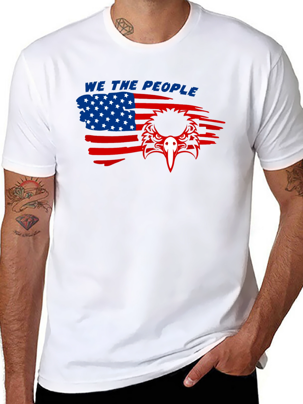 We The People Eagle Graphic Tee - Patriotic Shirt