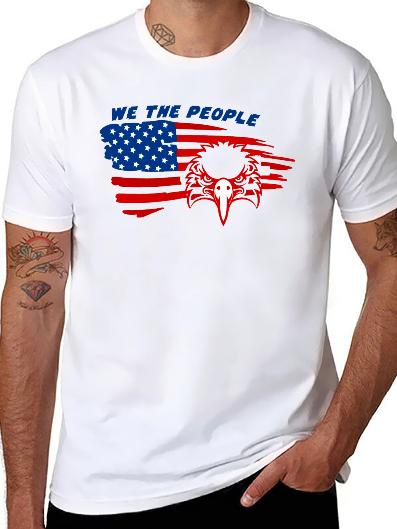 We The People Eagle Graphic Tee - Patriotic Shirt