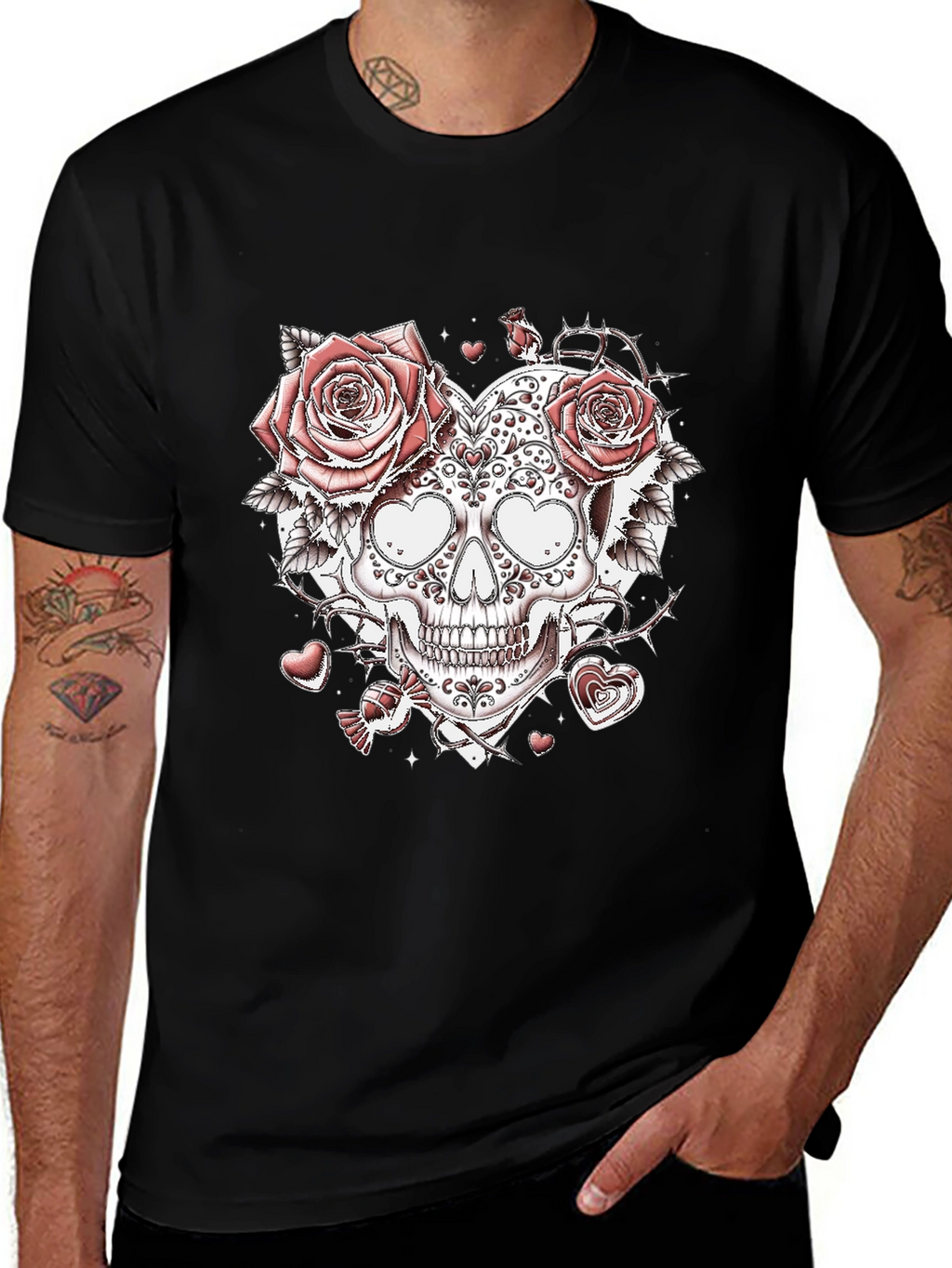 Skull & Roses Graphic Tee