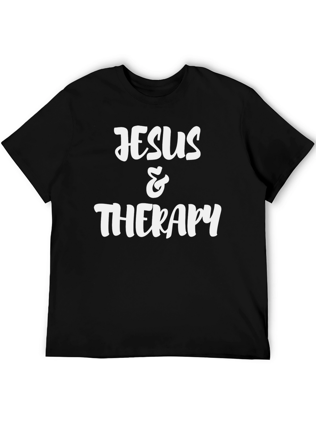 Jesus & Therapy Black Graphic Tee