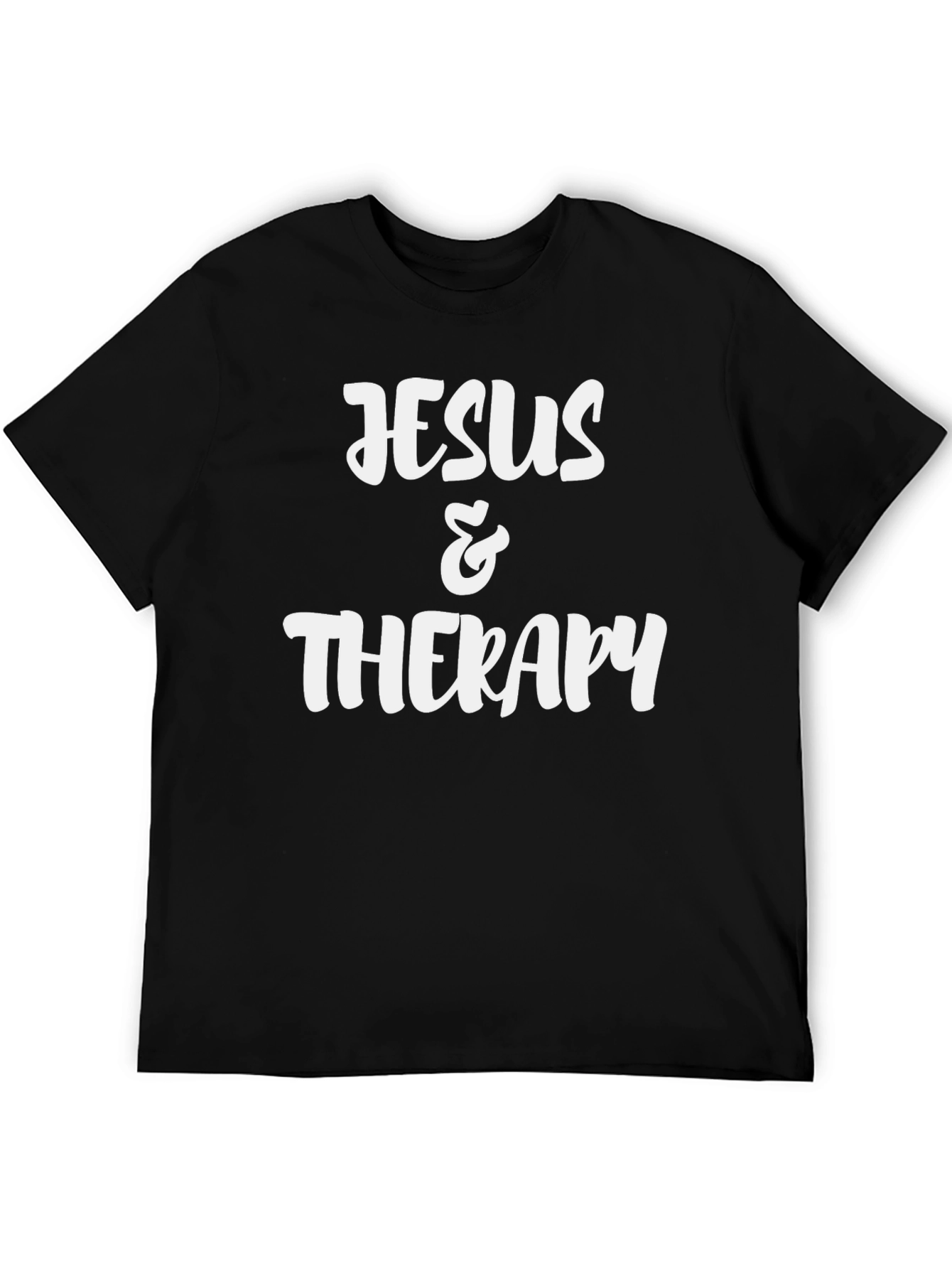 Jesus & Therapy Black Graphic Tee