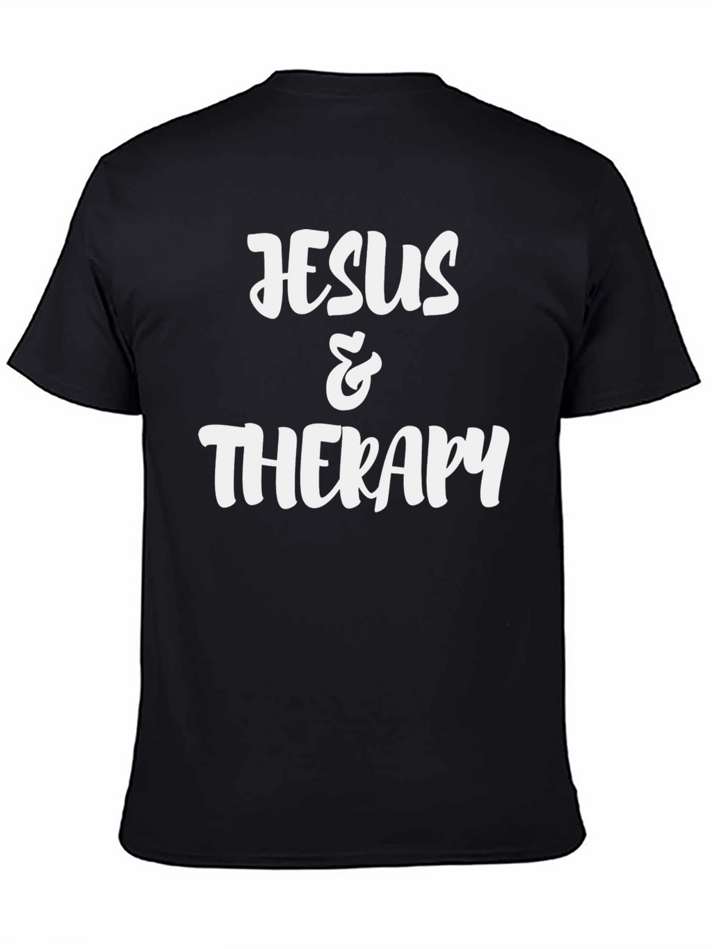 Jesus & Therapy Black Graphic Tee