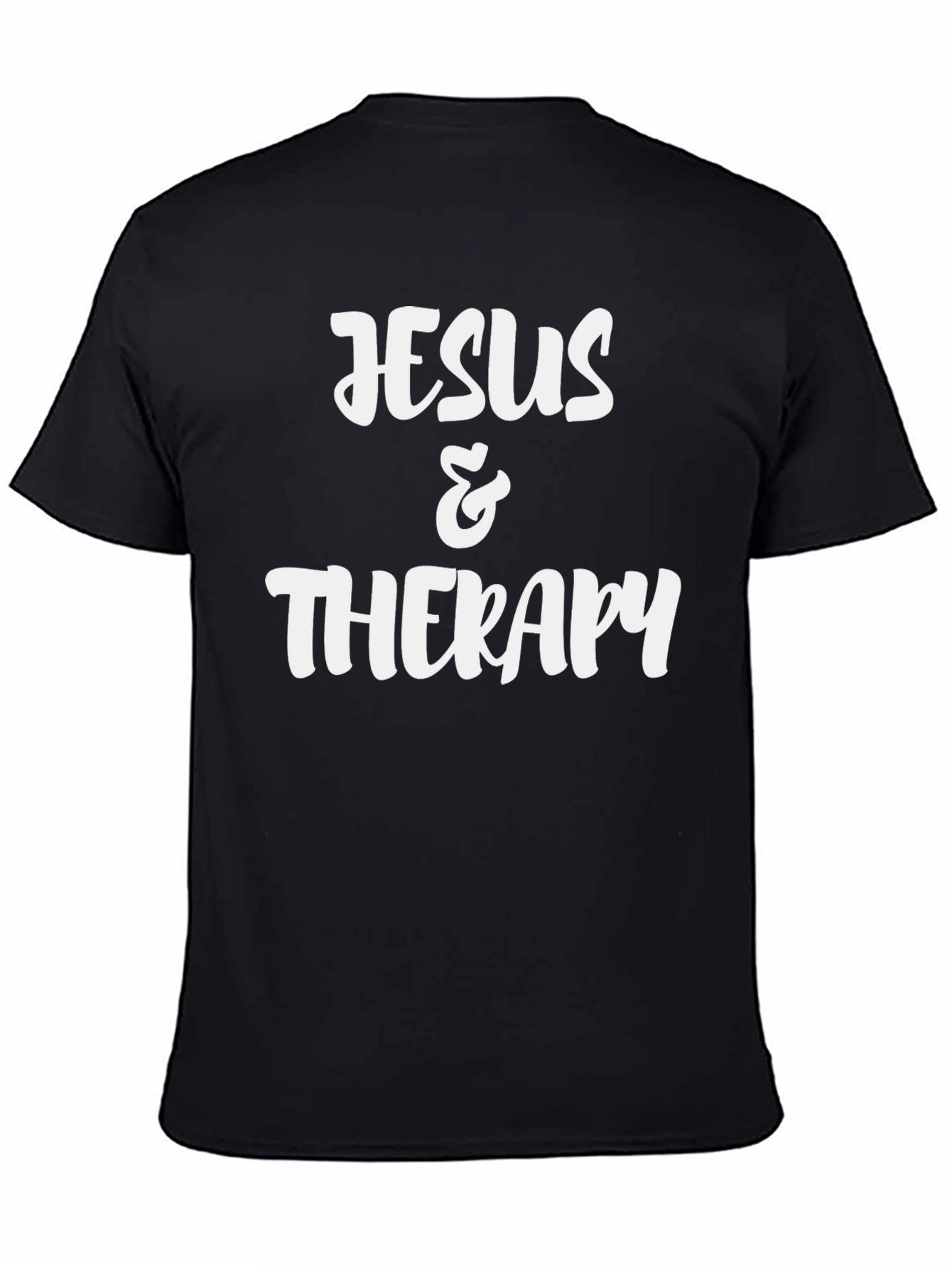 Jesus & Therapy Black Graphic Tee