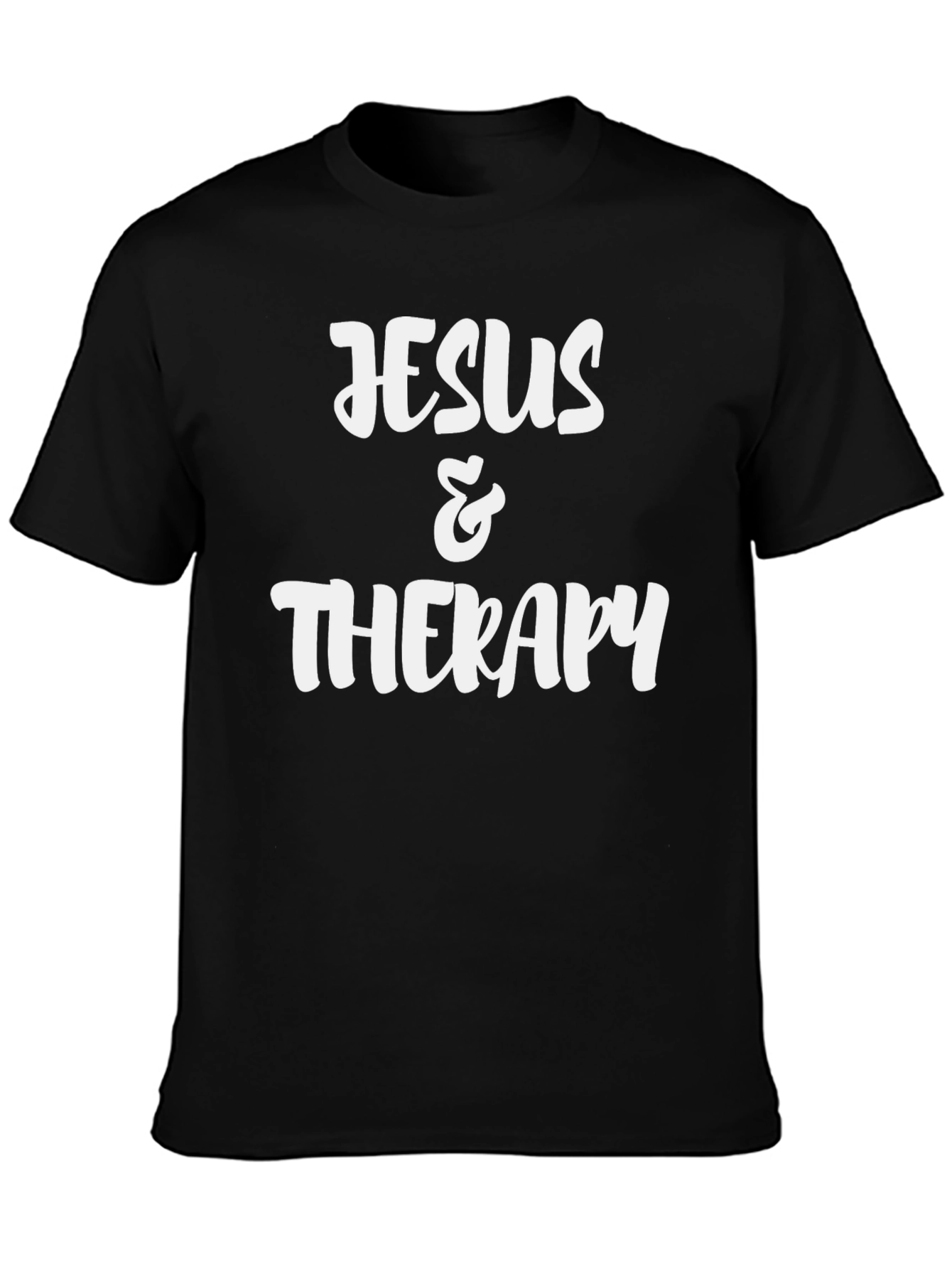 Jesus & Therapy Black Graphic Tee