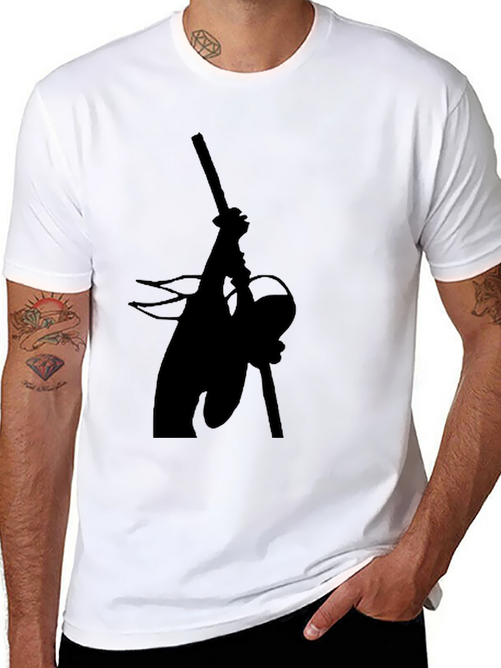 Silhouette Angler T-Shirt - Fishing Graphic Tee