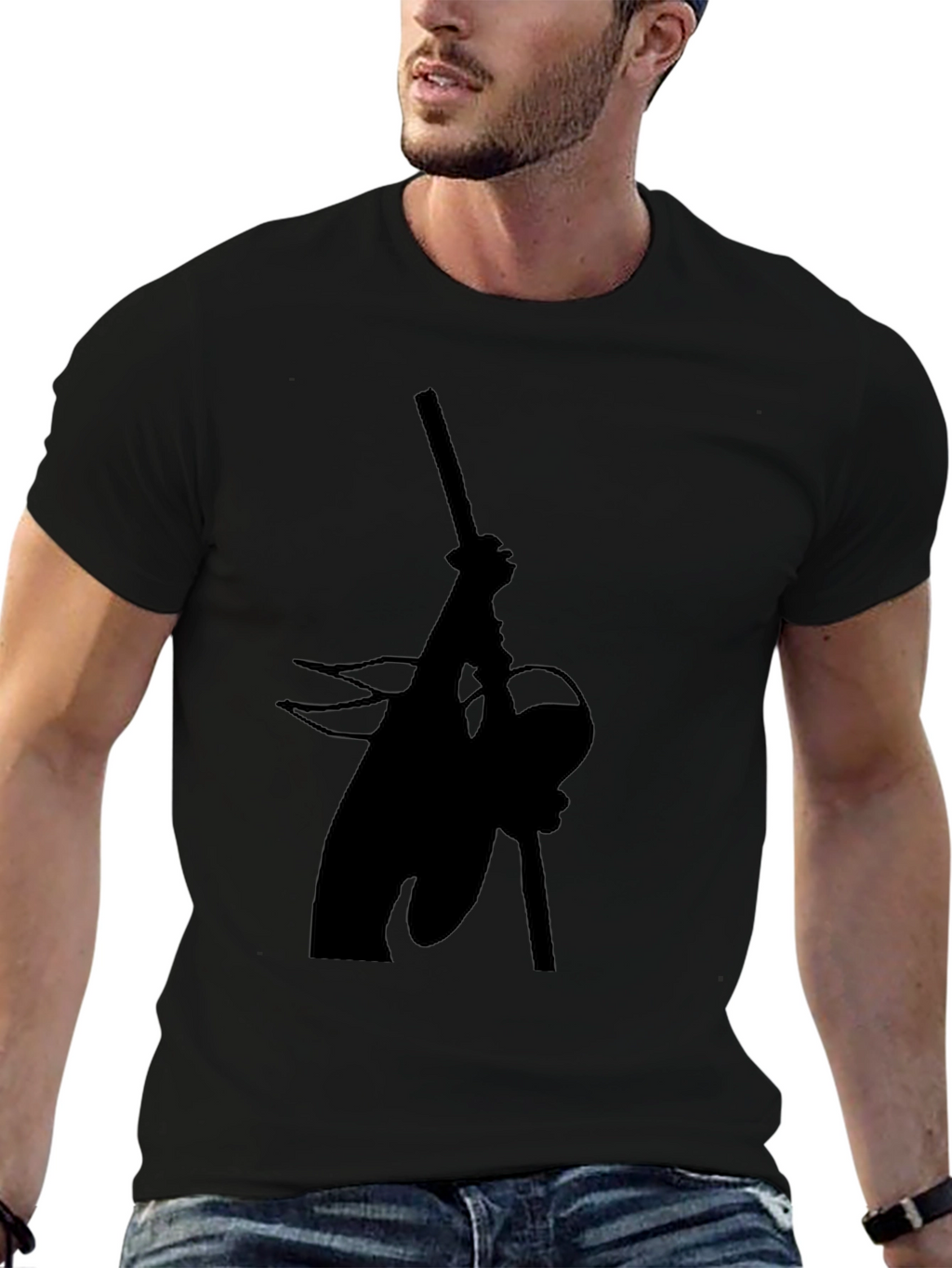 Silhouette Angler T-Shirt - Fishing Graphic Tee