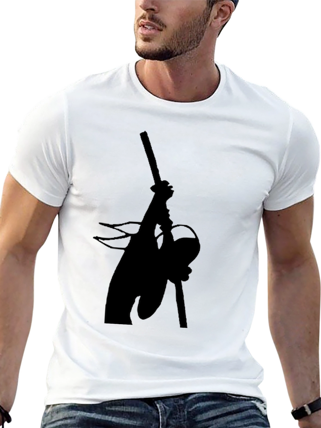 Silhouette Angler T-Shirt - Fishing Graphic Tee