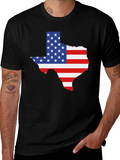 Texas Flag Graphic Tee - Black