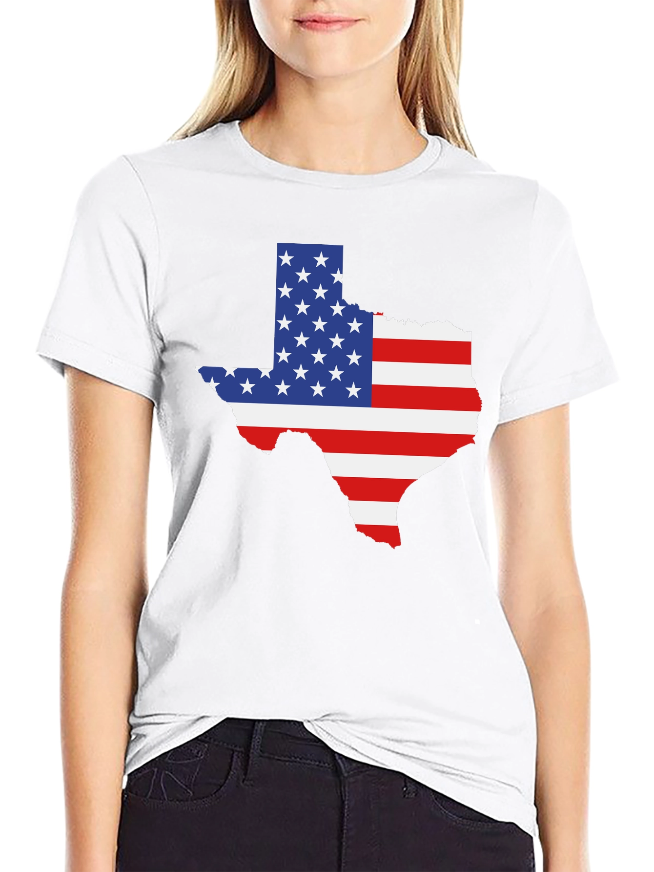 Texas Flag Graphic Tee - Black
