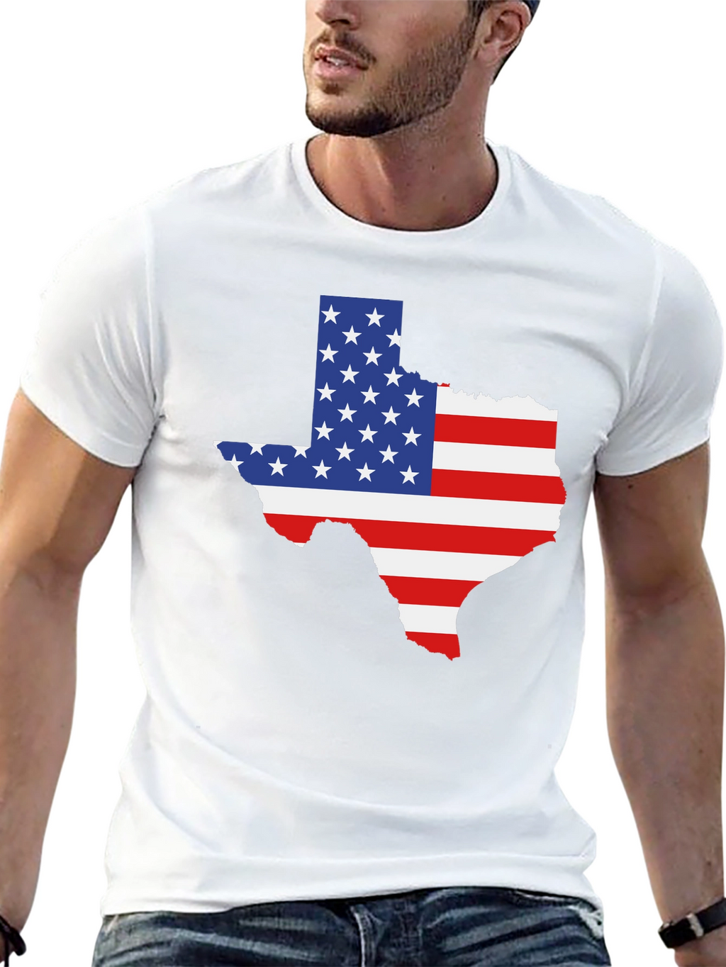 Texas Flag Graphic Tee - Black
